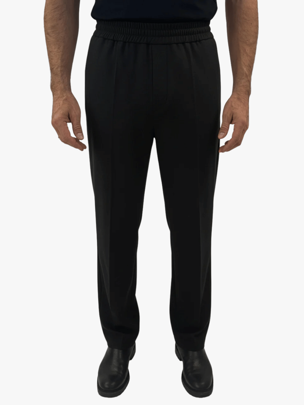 Kiefermann Branoc-Pants-1/London Flannel Trousers Black Men's