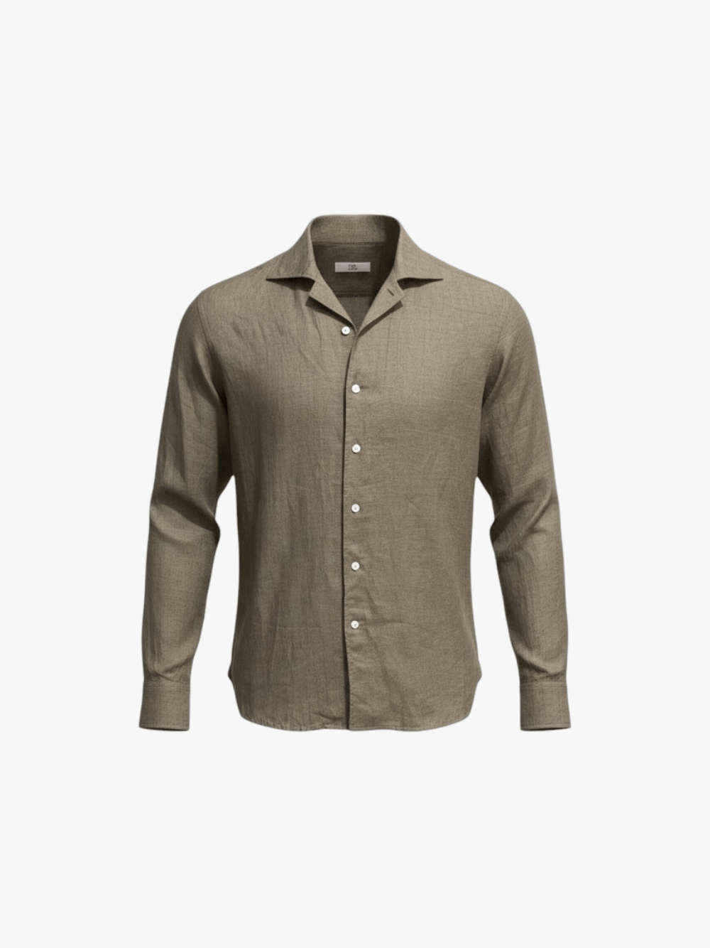 100Hands Bestseller Olive Linen Shirt Men's Shirt