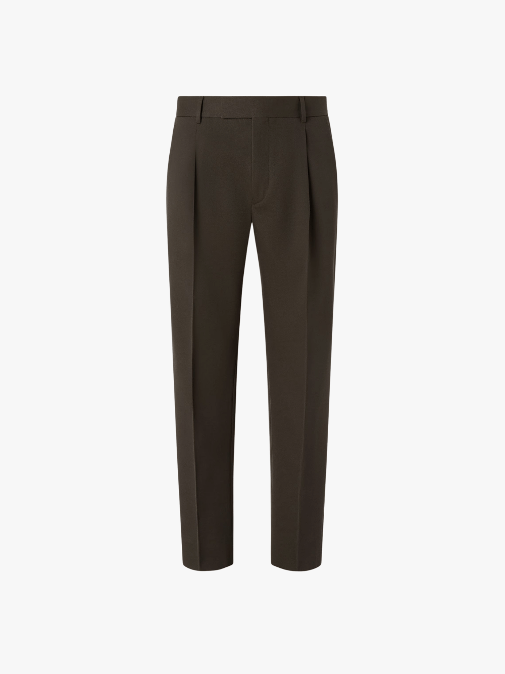 Zegna Hose aus Baumwolle und Wolle in dunklem Olivgrün Herren