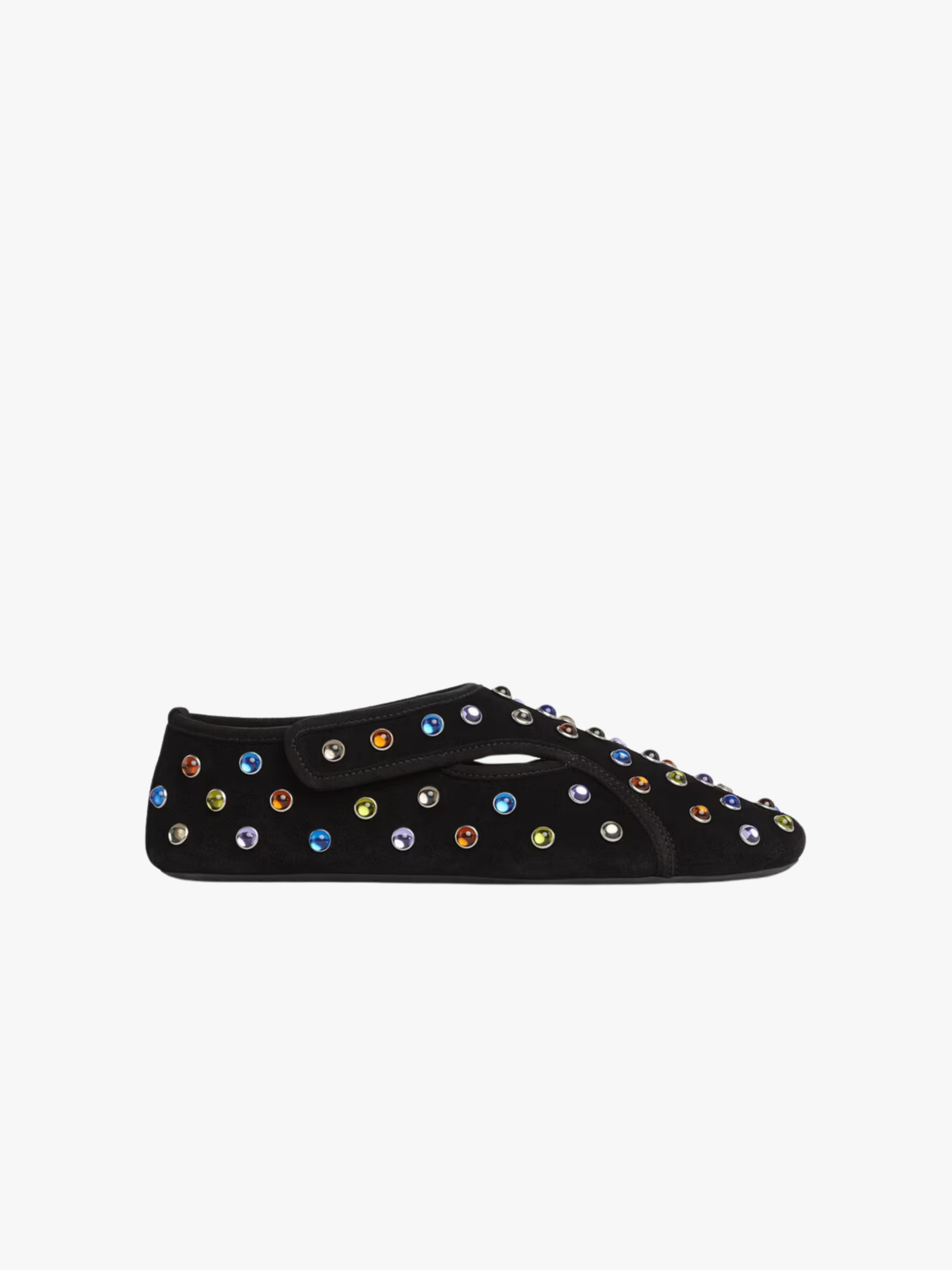 Alaïa Flex Slippers aus Wildleder Schwarz/Multicolor Damen
