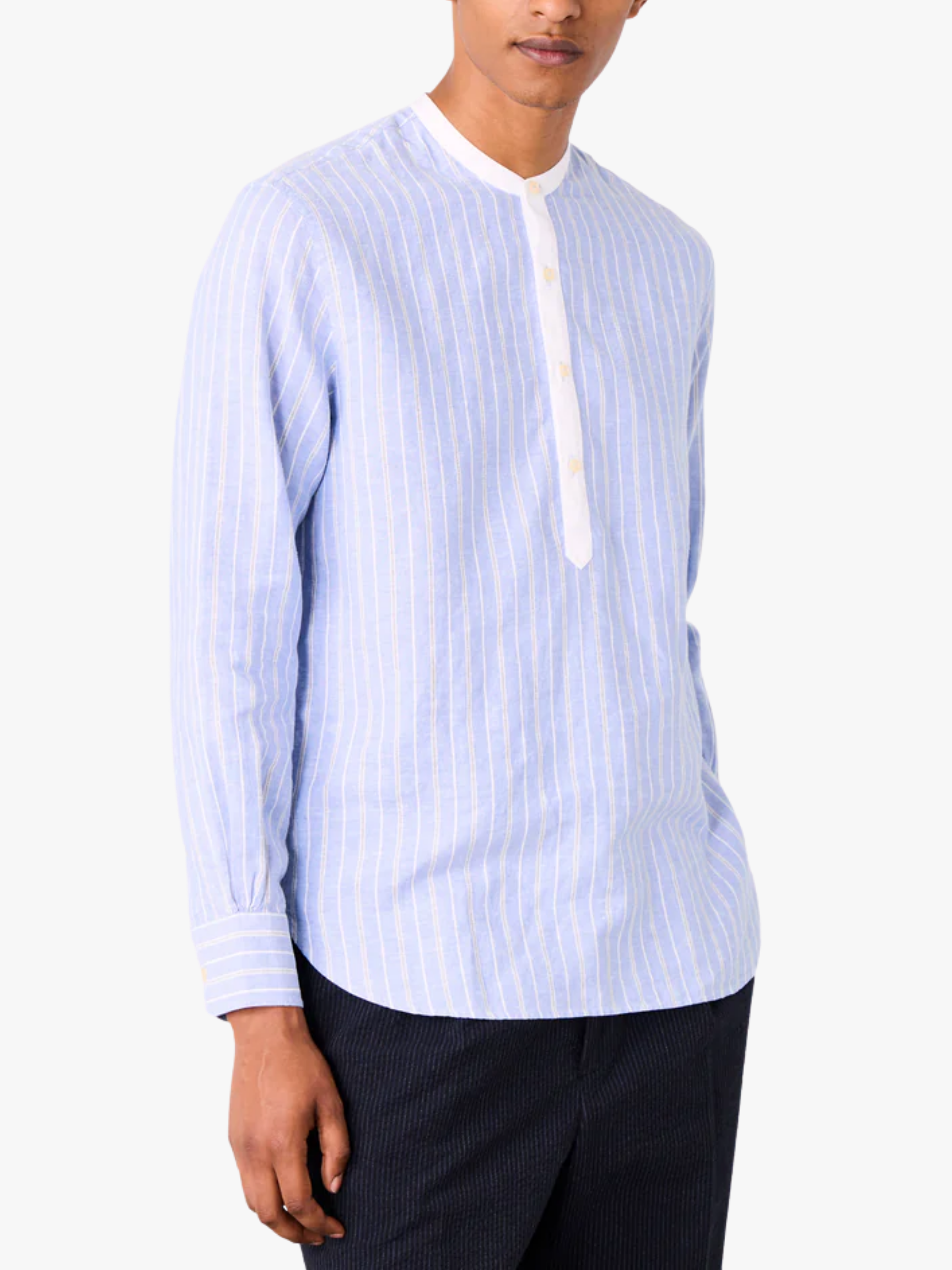 Officine Générale Auguste Hemd Oxford Blau/Weiß Herren