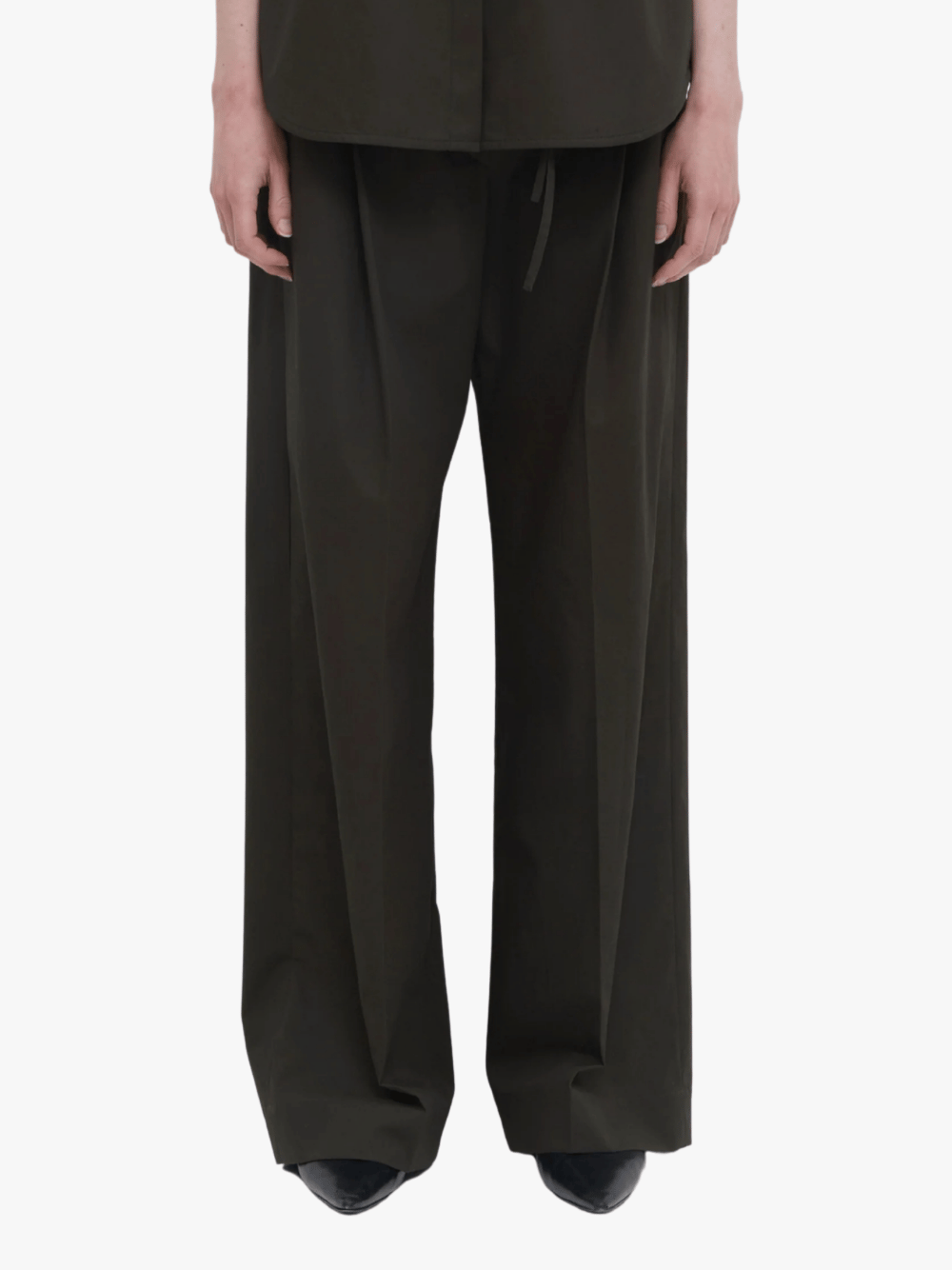 Christian Wijnants Pama Baumwollhose Deep Forest Damen