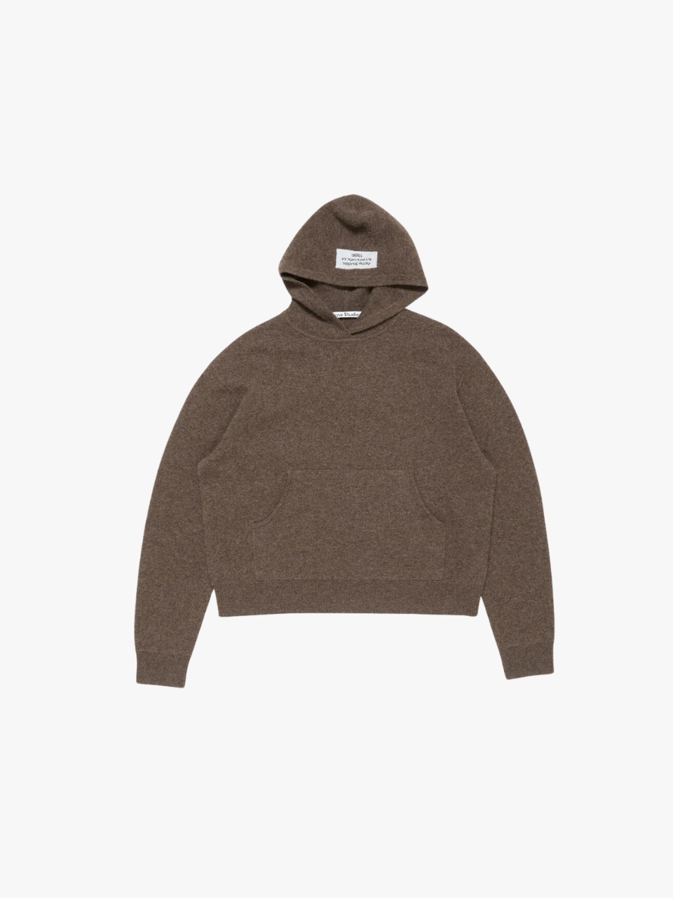 Acne Studios Men's Long-Sleeved Jumper with Chest Pocket Walnut Brown