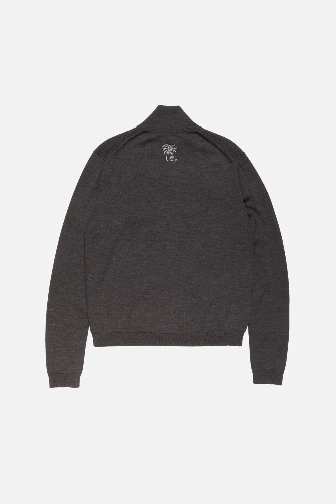 Acne Studios Zip‑Up Strickjacke Anthrazitgrau Herren