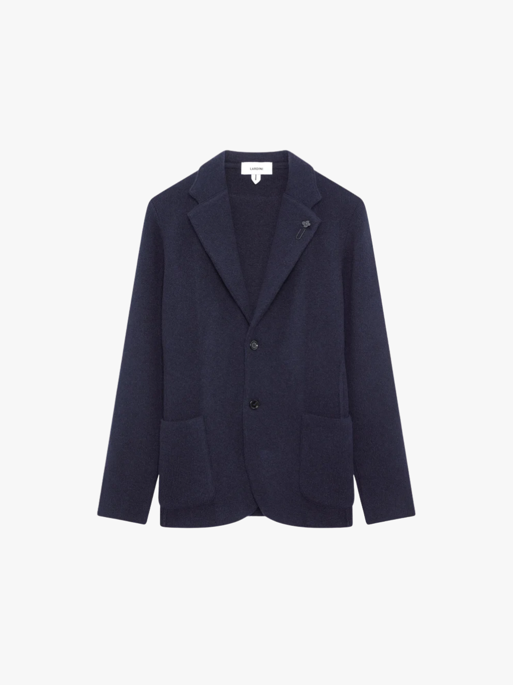 Lardini Strick Jacke aus recyceltem Kaschmir in blau