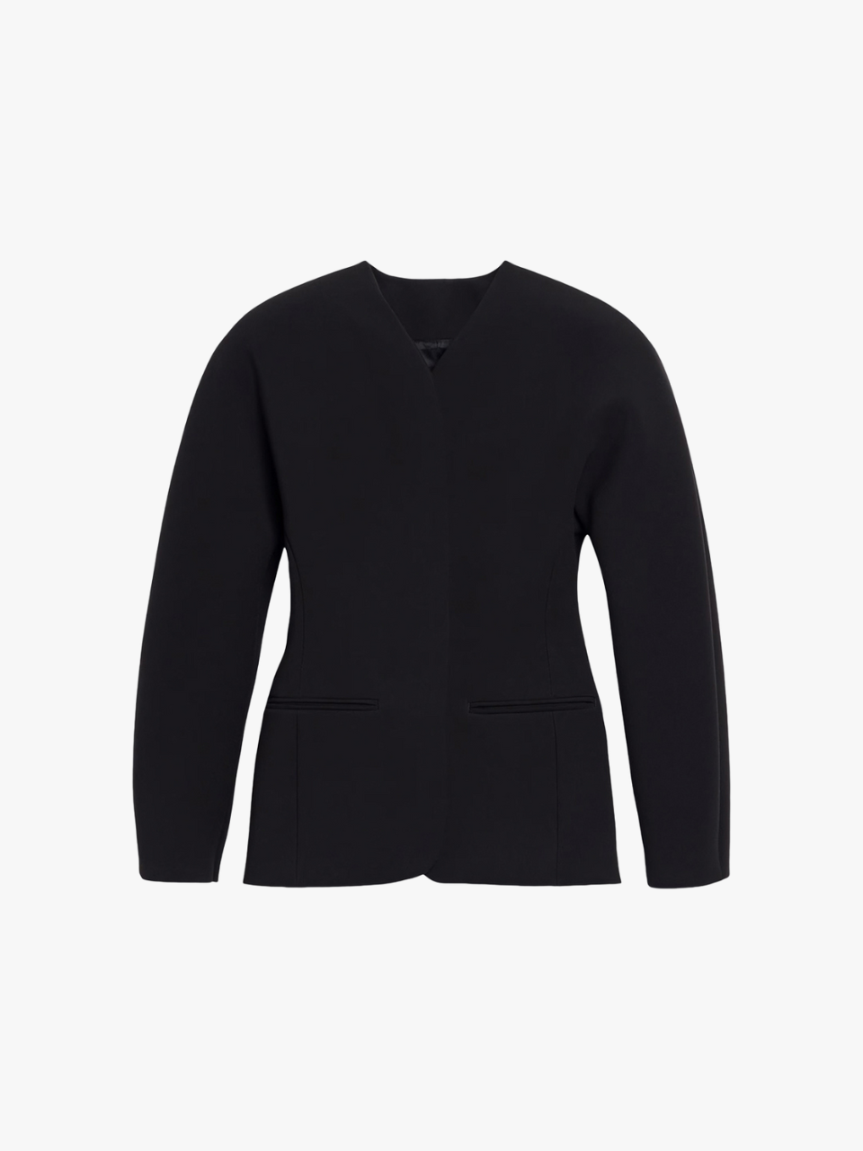 Jacquemus Die Ovalo Jacke Taillierte Jacke Schwarz Damen