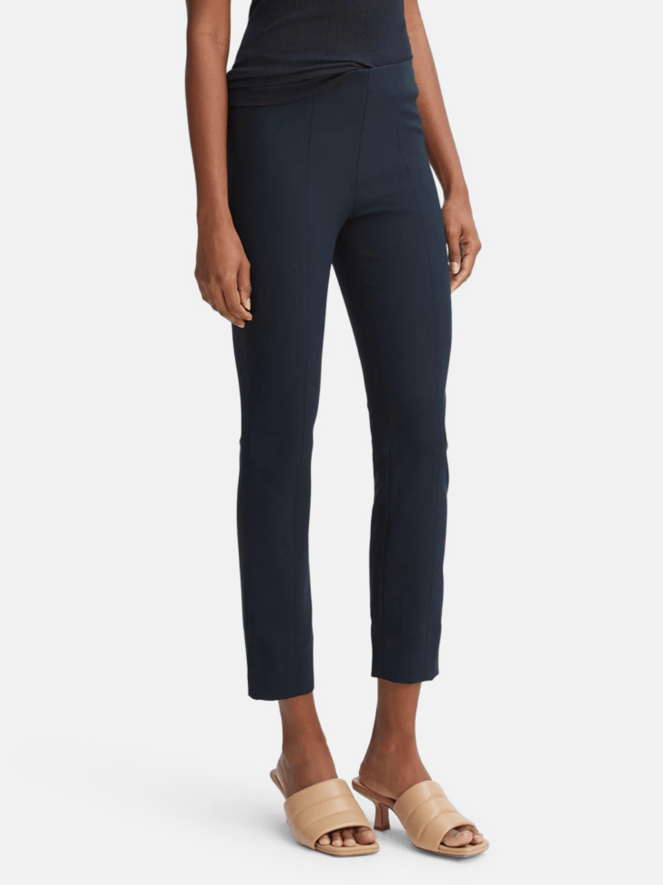 Vince Stitch Front Seam Ponte Legging Coastal Blue Damen