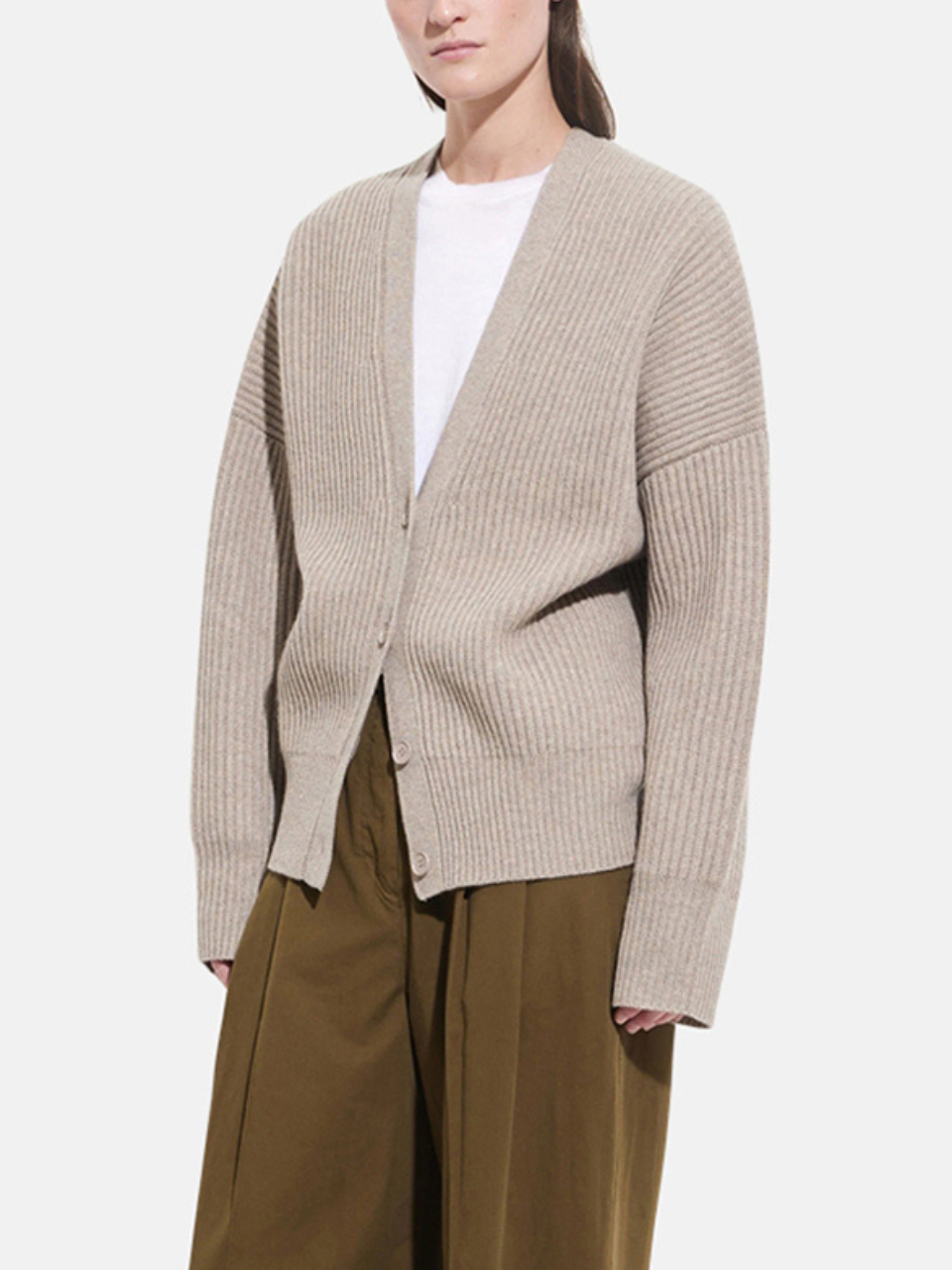 Christian Wijnants Khrami Scarf Oversized Cardigan Macademia Damen