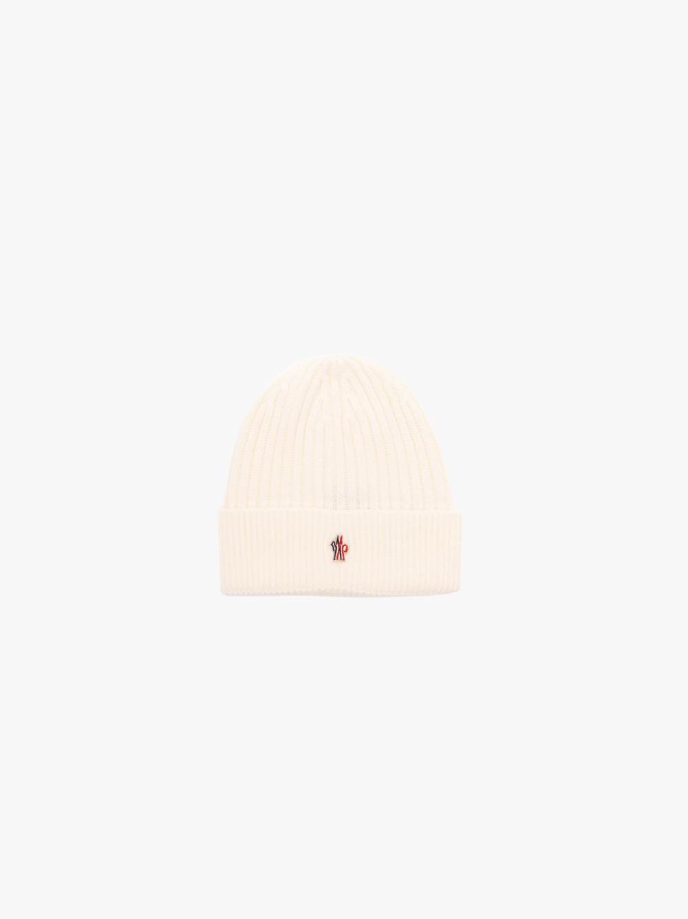 Moncler Grenoble Beanie mit Logo Beige Damen