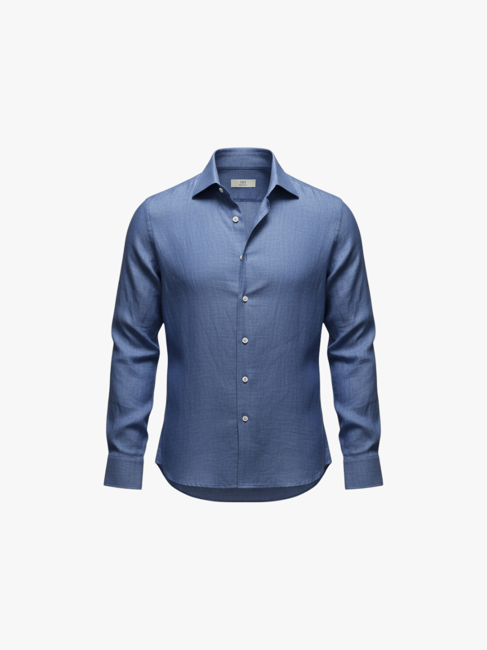 100Hands Bestseller Blue Linen Shirt Men's Shirt