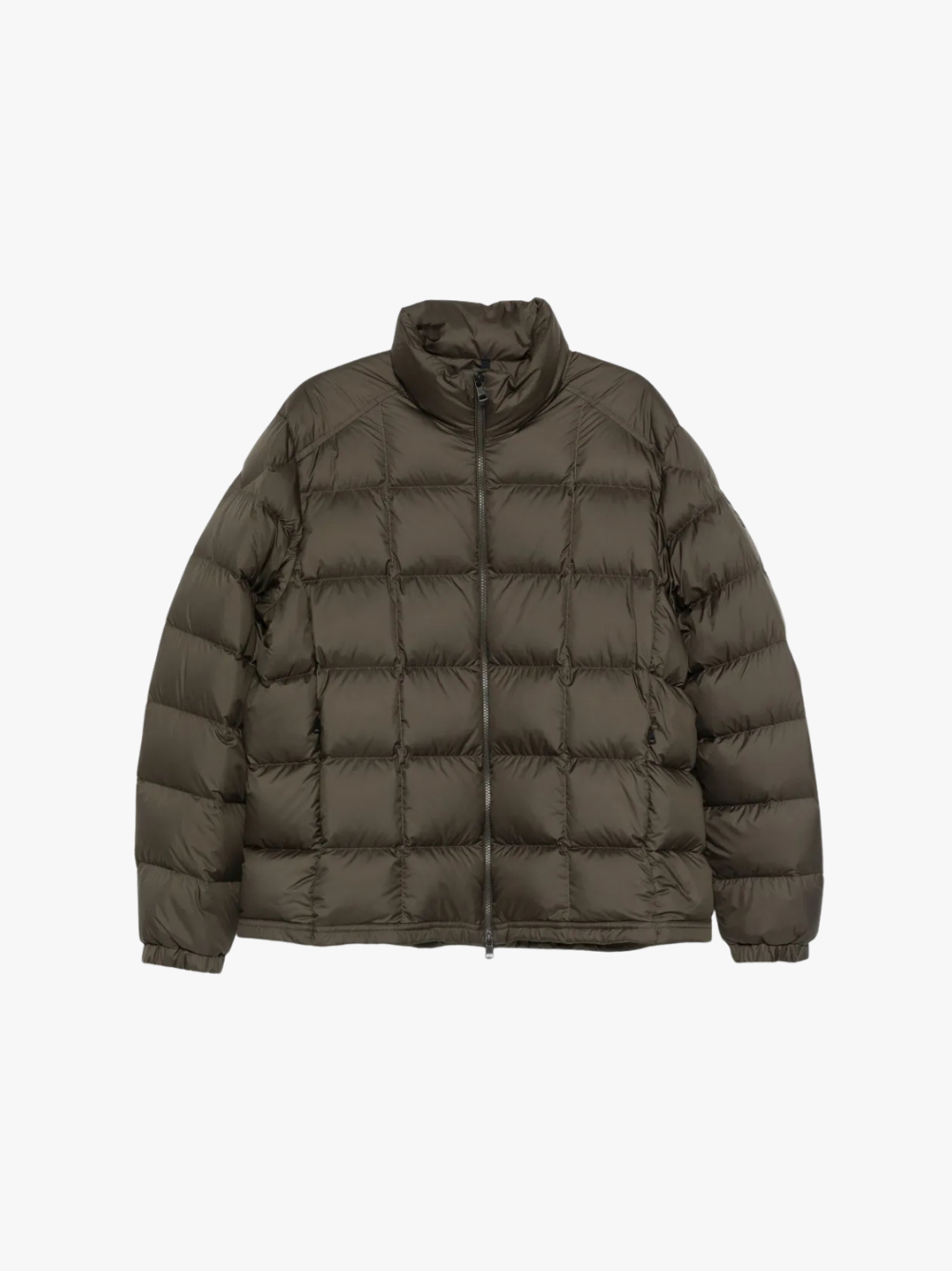 Moncler Eglise Daunenjacke mit Kapuze Olivgrün Herren