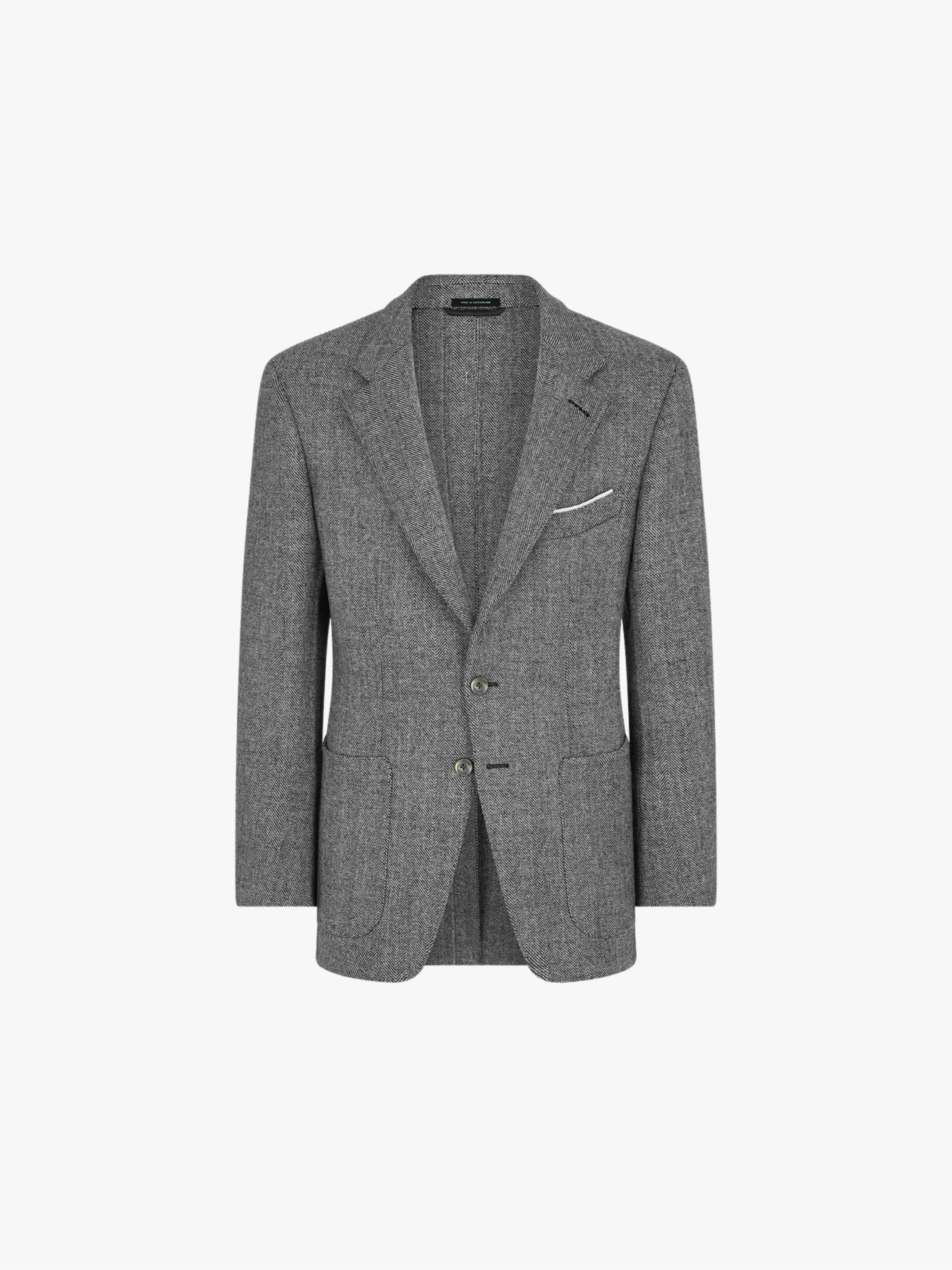 Tom Ford Sharkskin Herringbone Double-Breasted Jacket in Gray for Men Tom Ford Sharkskin Herringbone Double-Breasted Jacket in Gray for Men