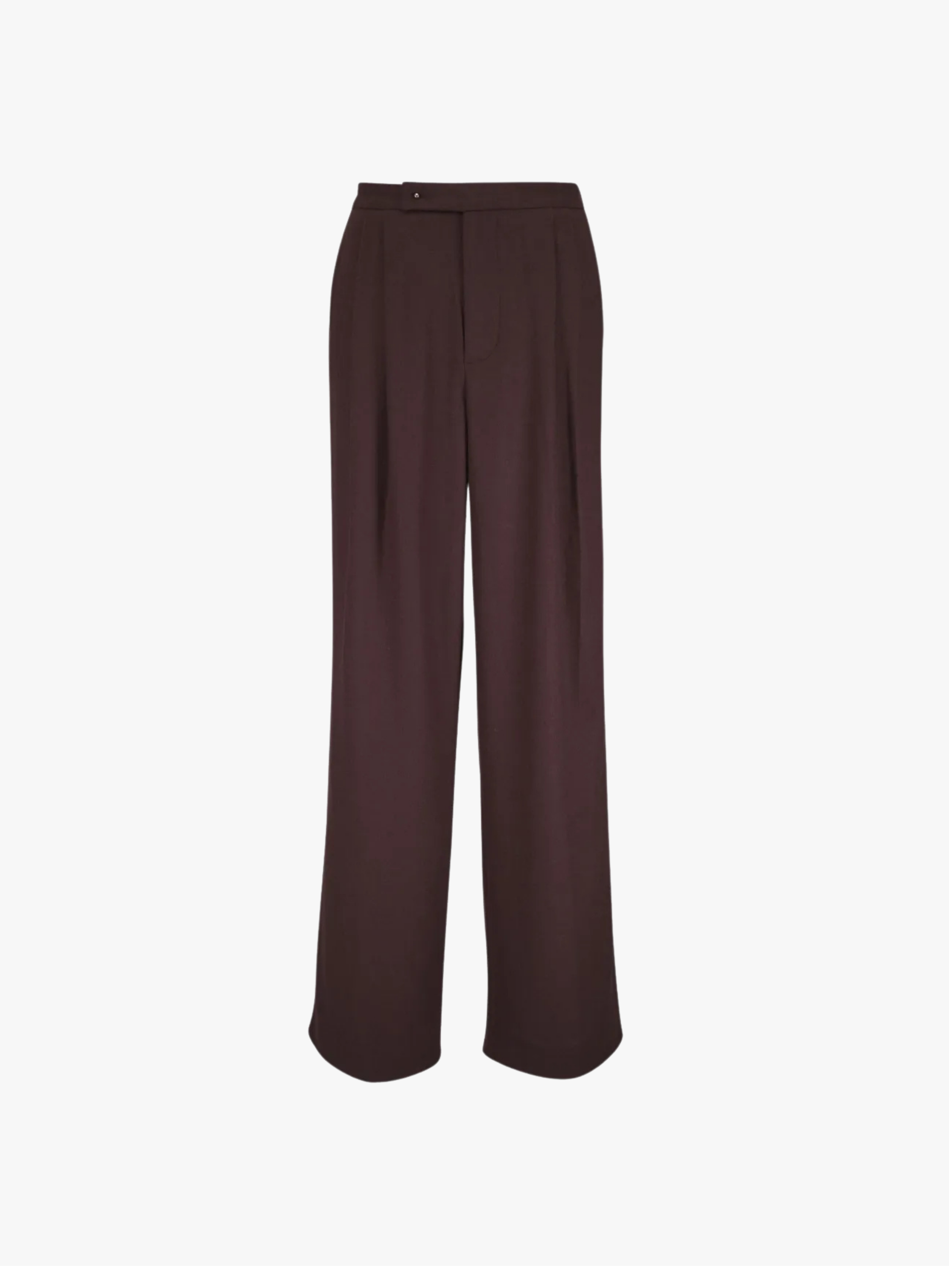 Vince High-Waist Pleated Trousers Brown Women Vince High-Waist Pleated Trousers Brown Women