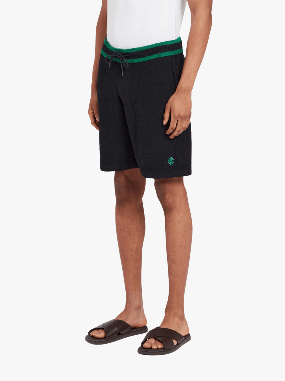 Ché Studios Armas Bouclé Knitted Short Navy Herren Shorts