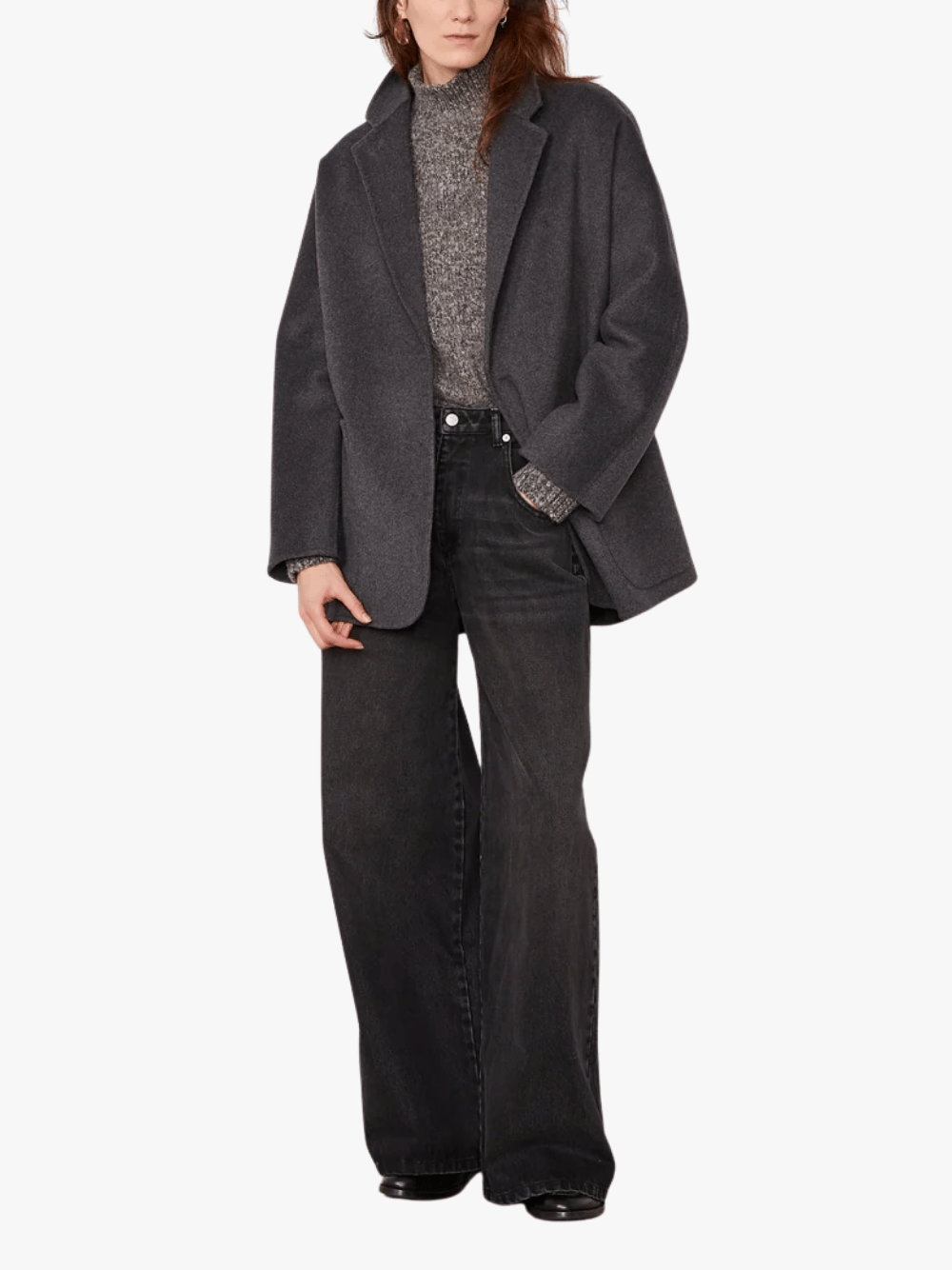 Officine Generale Fama Mantel Grau Damen