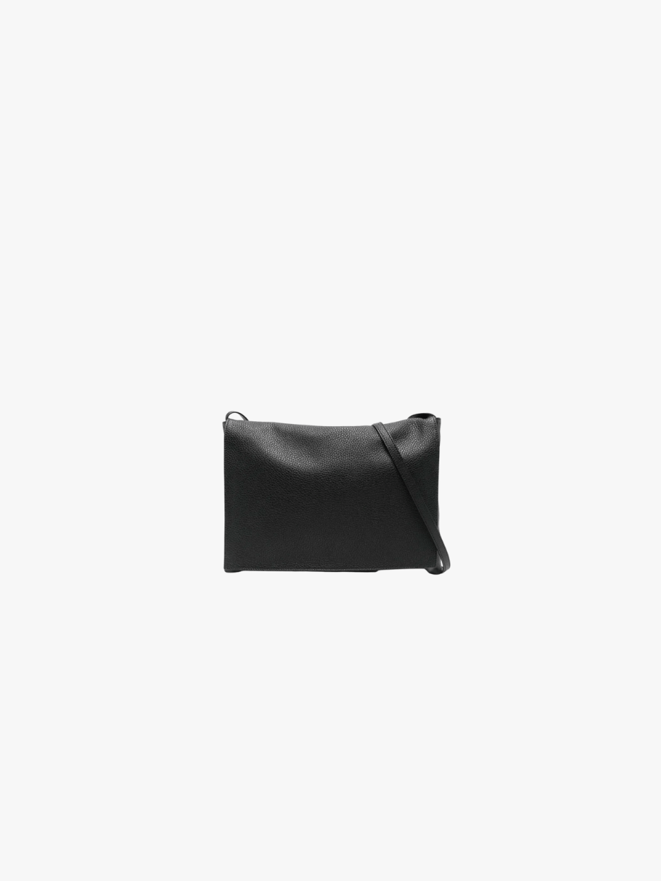 The Row Nan Messenger Schultertasche aus Leder Schwarz Damen