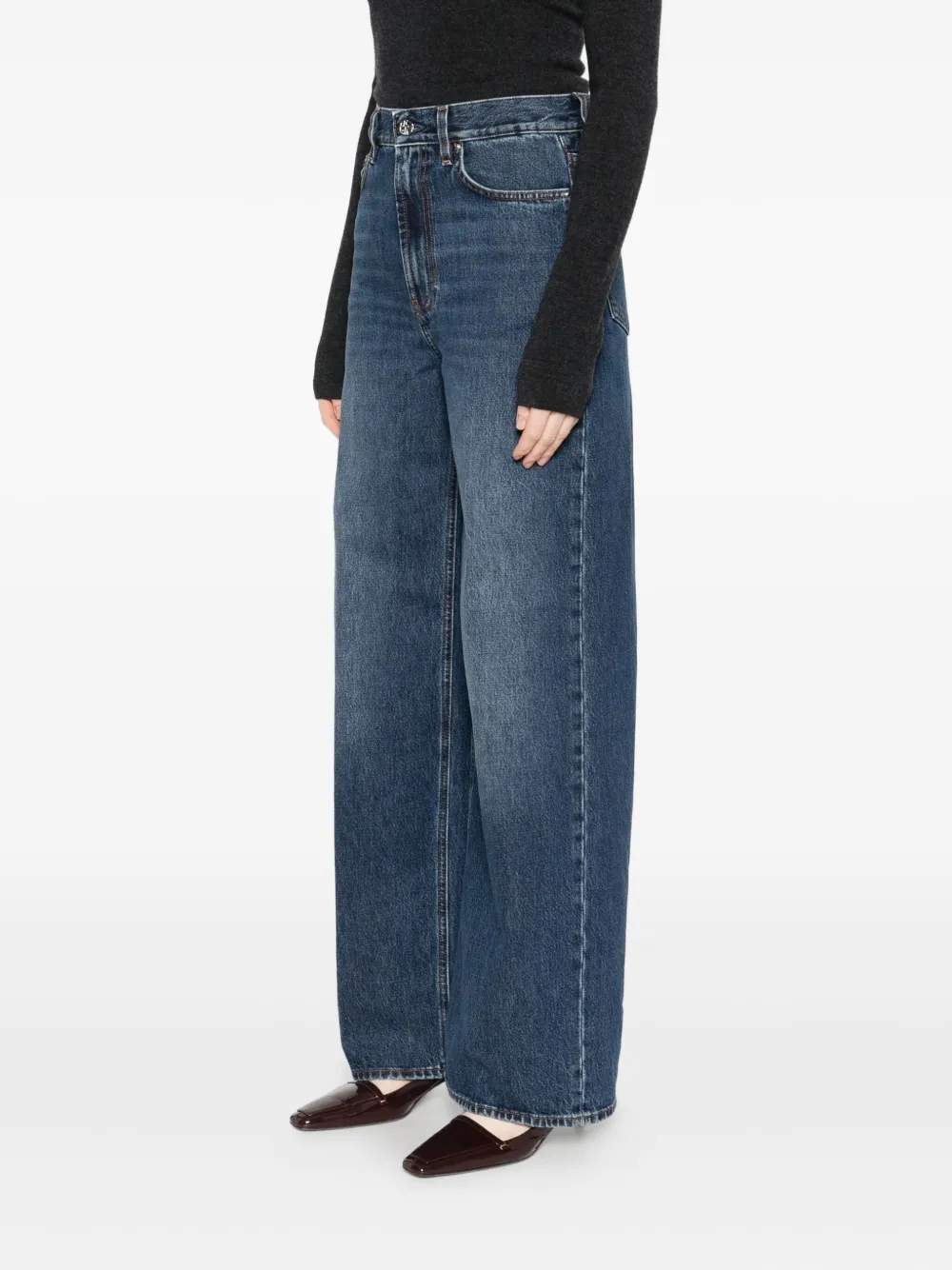 TOTEME Jeans mit weitem Bein Dunkelblau Damen