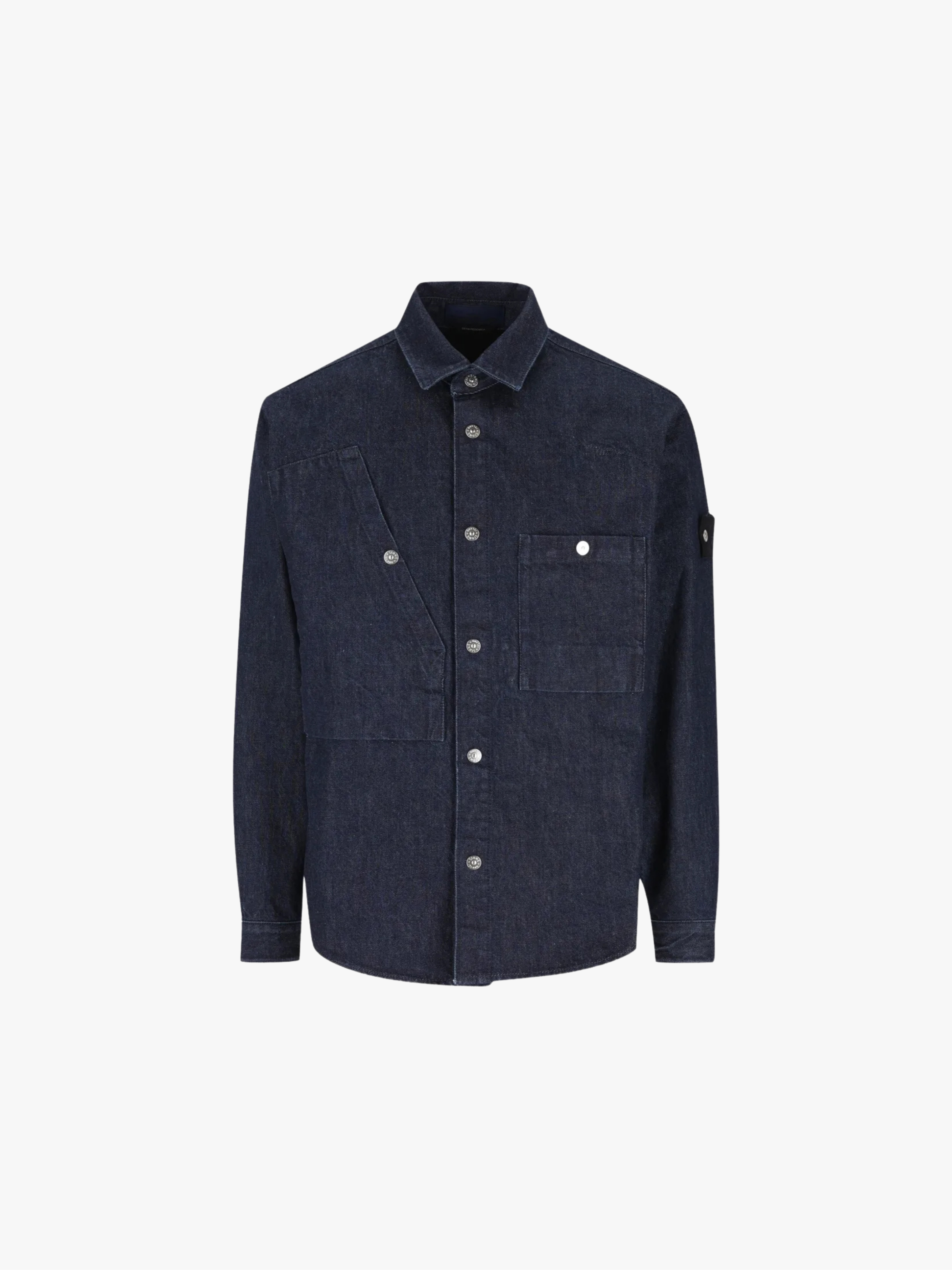 Stone Island Jeanshemd aus Baumwolle Dunkelblau Herren