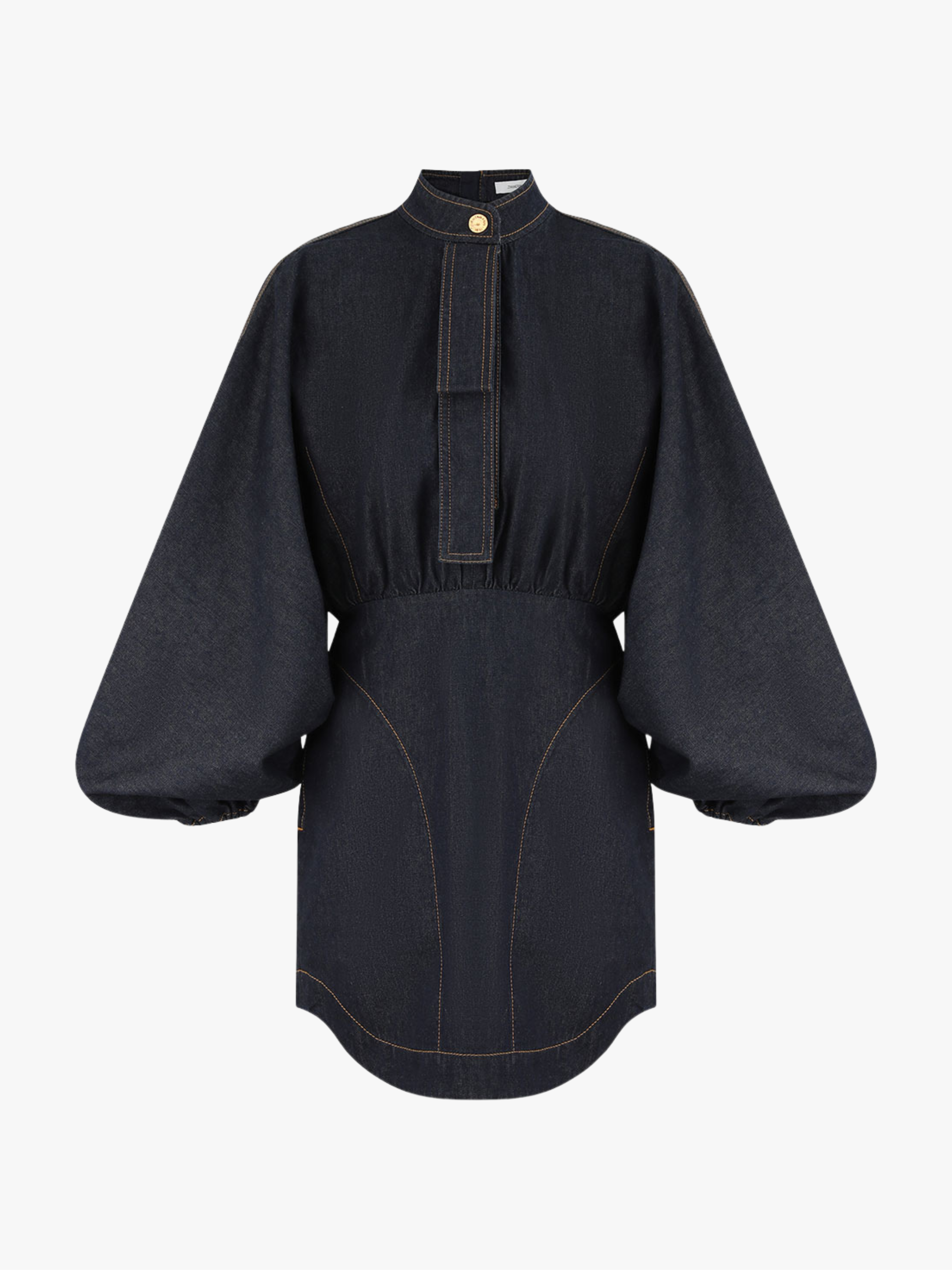 Zimmermann Denim Billow Minikleid Night Sky Damen