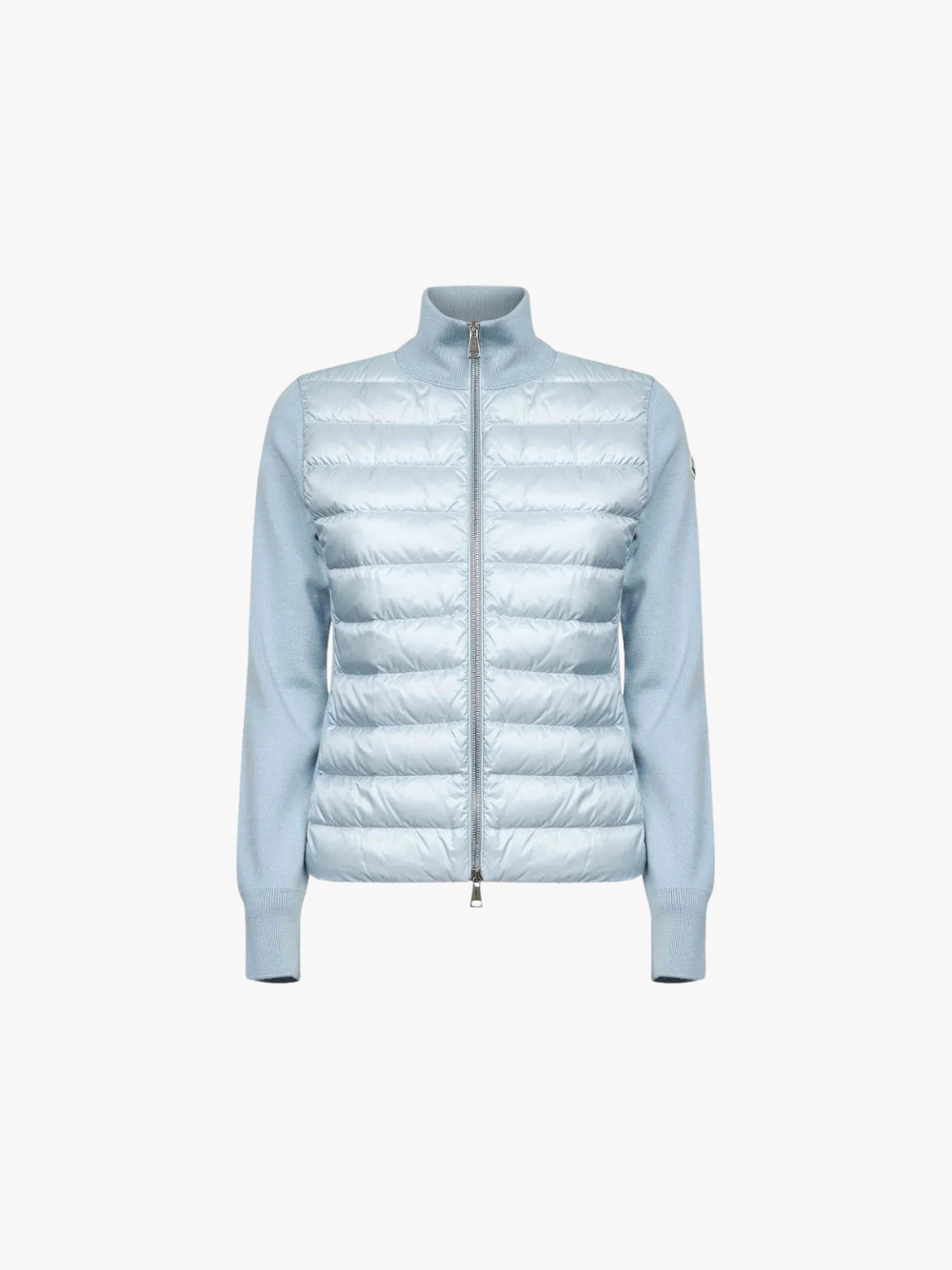 Moncler quilted jacket Light blue Women