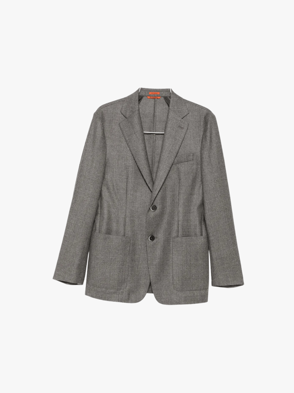 Barena Zwei-Knopf-Blazer aus Wolle Grau Herren
