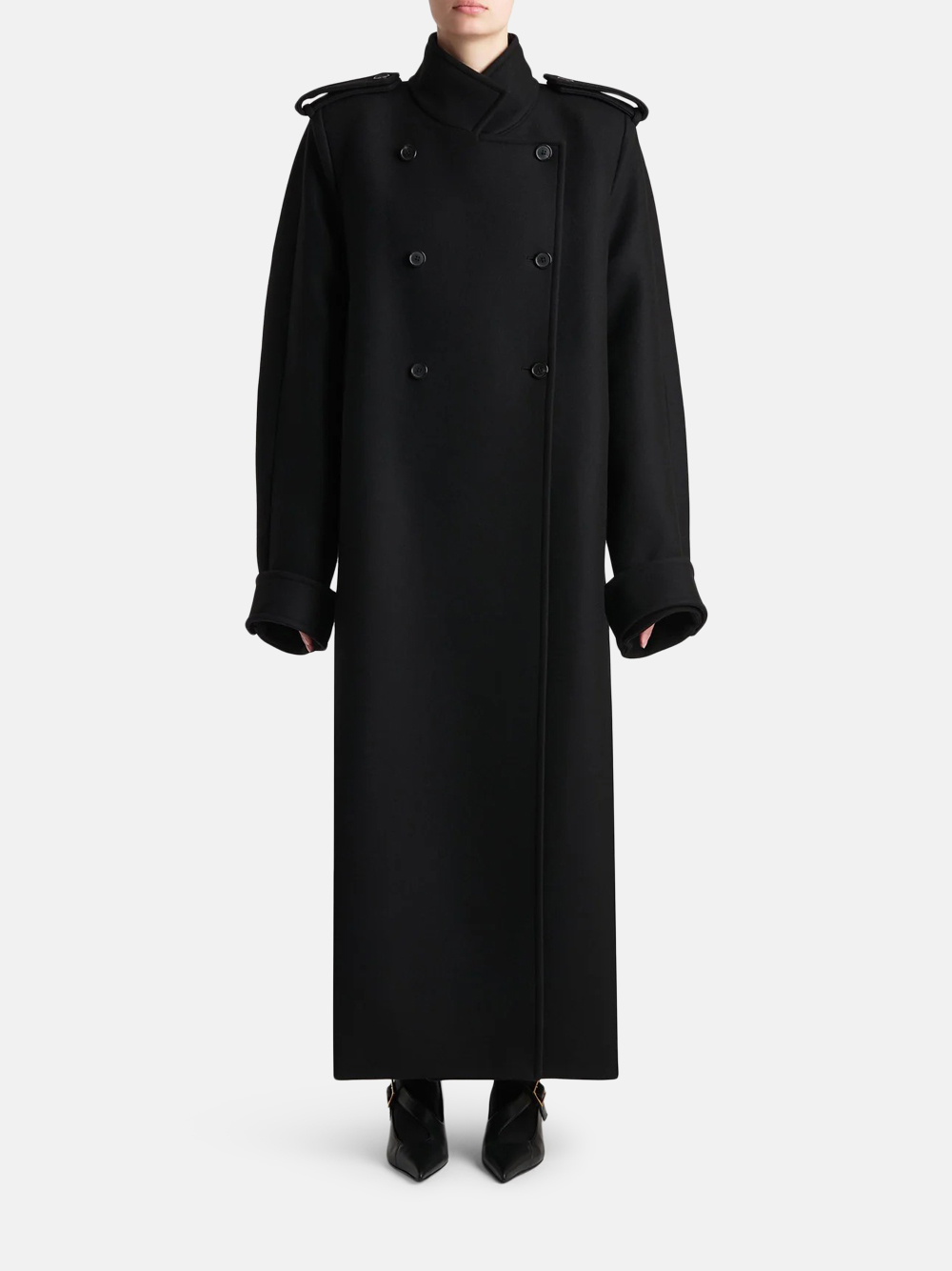 Khaite Donna Mantel Schwarz Damen