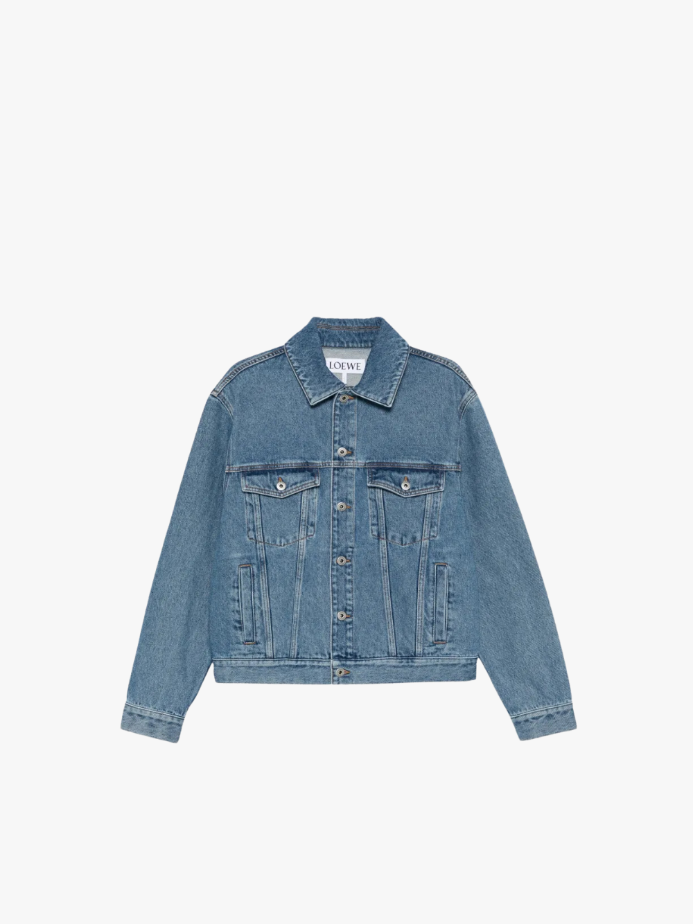 Loewe Button Flap Pocket Jacket Blau Herren