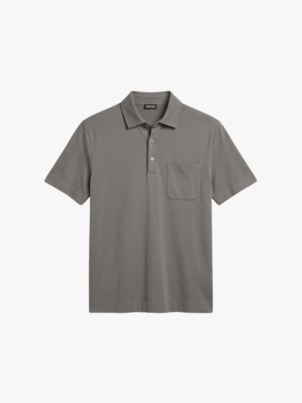 Zegna Baumwoll Poloshirt Grau Herren