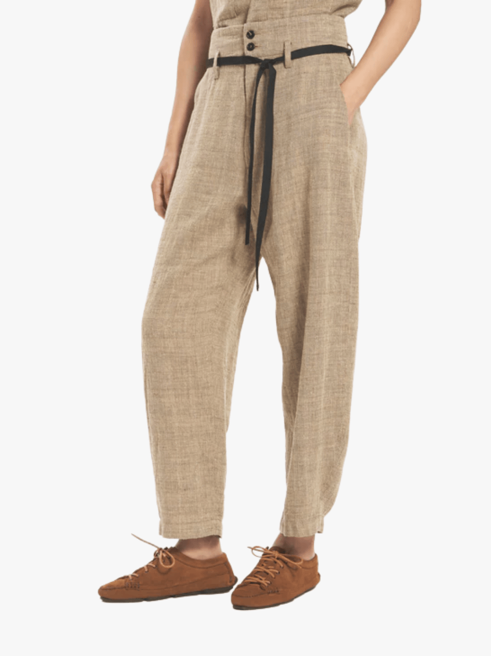 Roberto Collina Candiano Mozza Unico Bicolor Stoffhose Damen