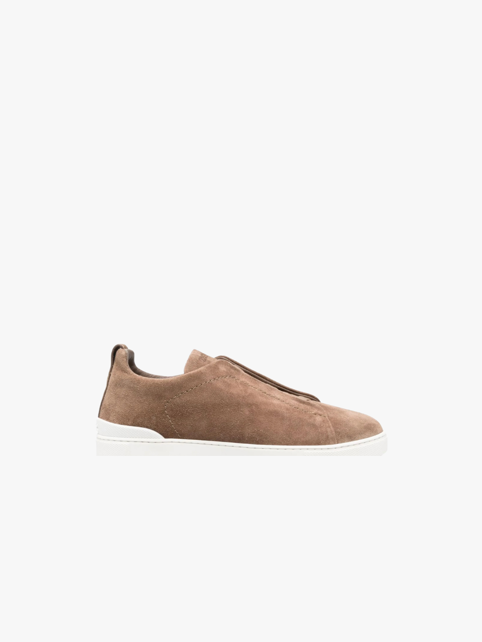 Zegna slip-on suede sneakers beige men