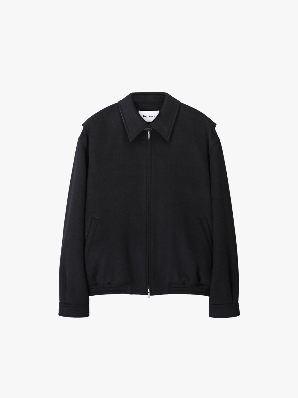 Tony Wack Wool and Silk Blouson Jacket Black Men