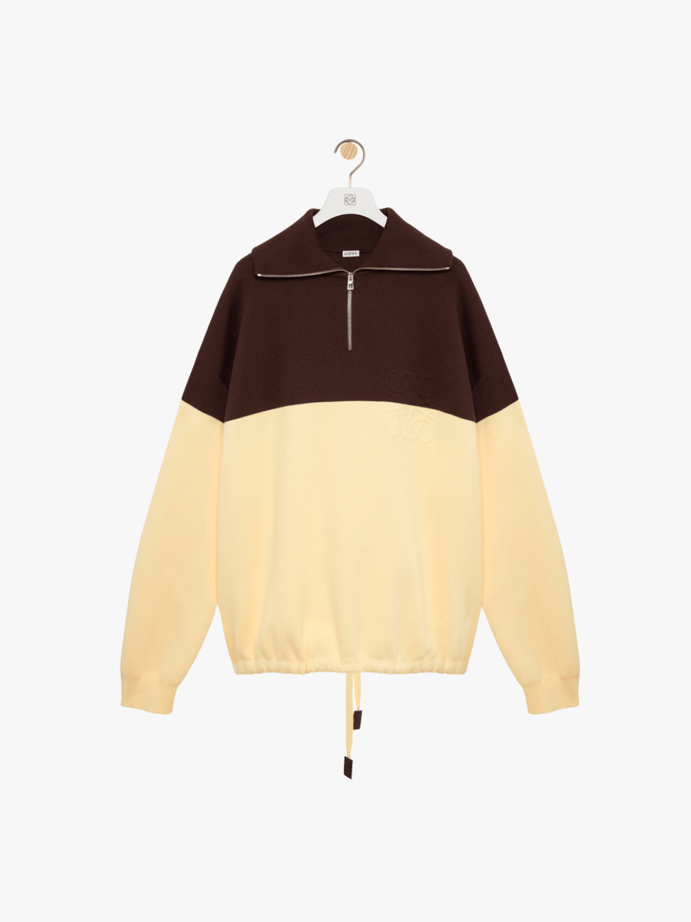 Loewe Sweater in Cotton Blend Brown/Yellow Men