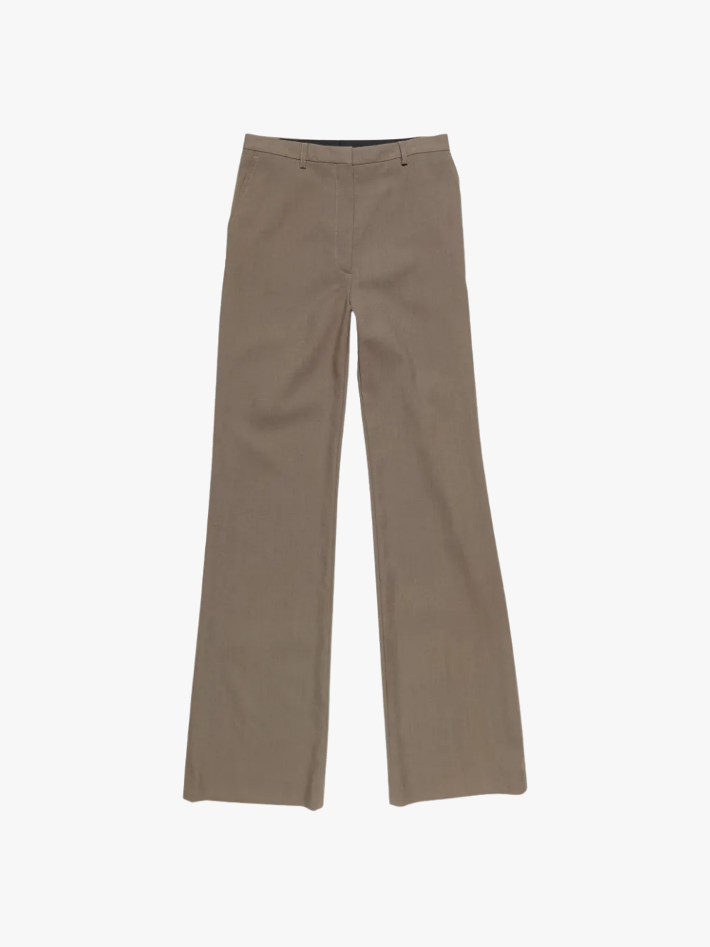 Acne Studios Tailored Wool Trousers Khaki Beige Women's Pants