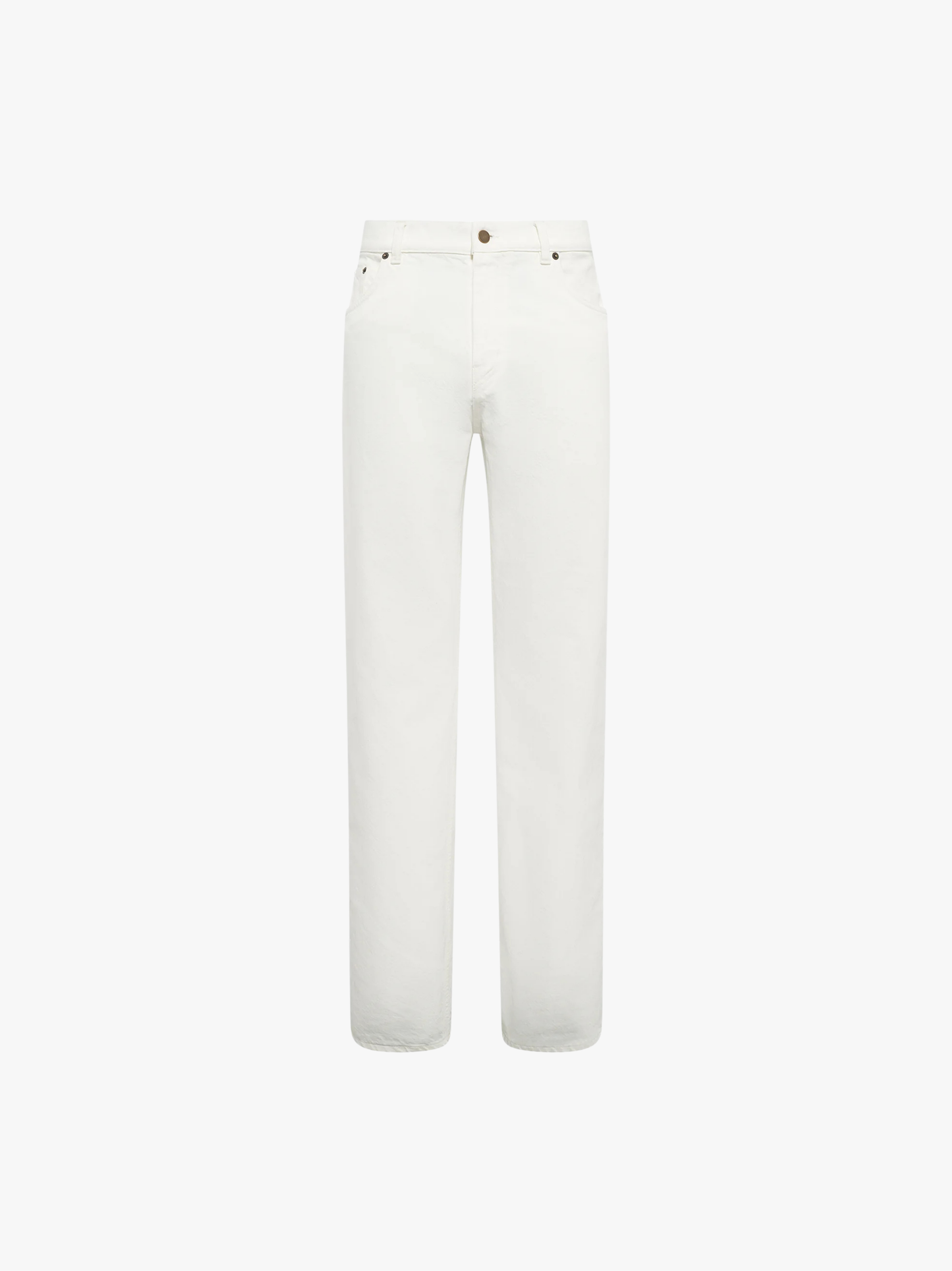 Gabriela Hearst Rey Five-Pocket Pant White Recycled Cotton Denim Jeans Men 
