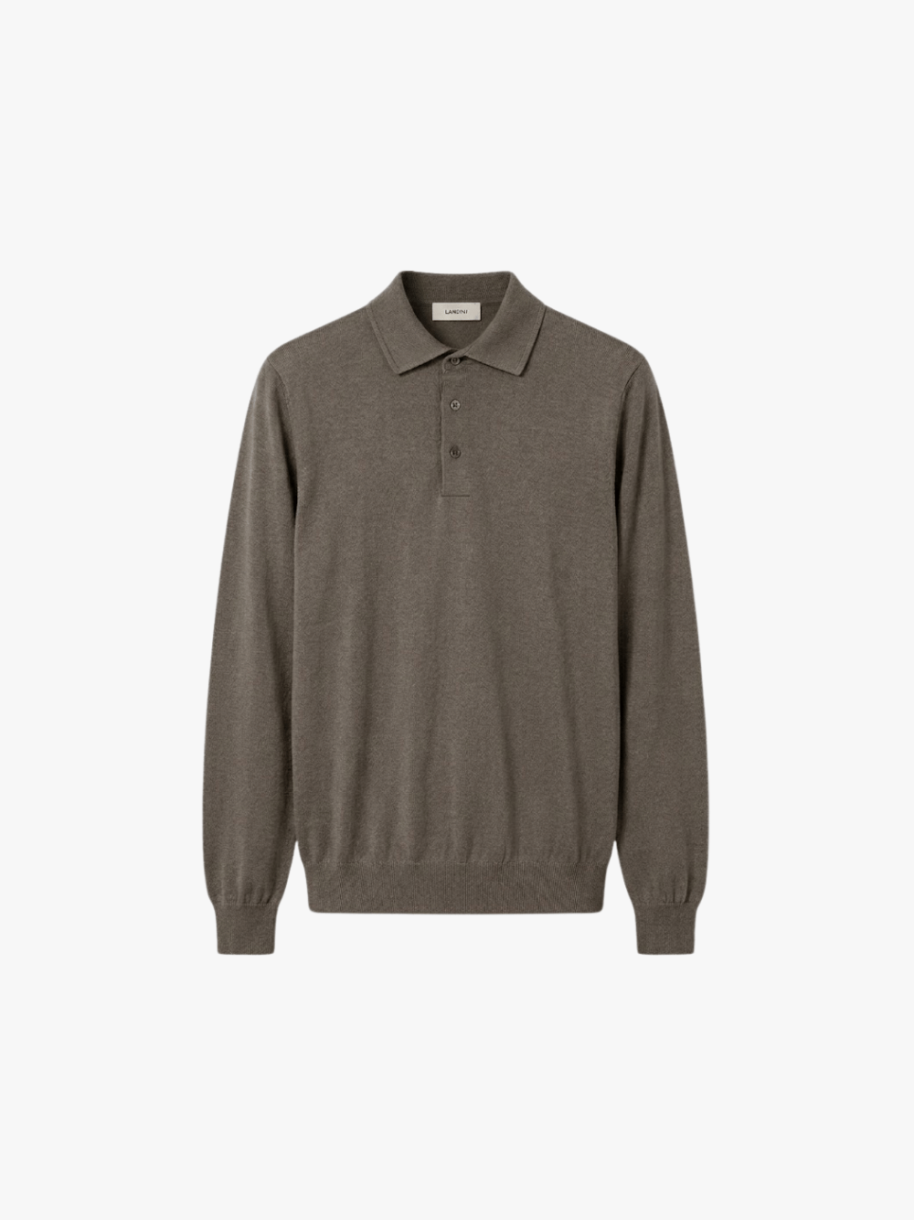 Lardini Polo aus superfiner Merinowolle Beige Herren