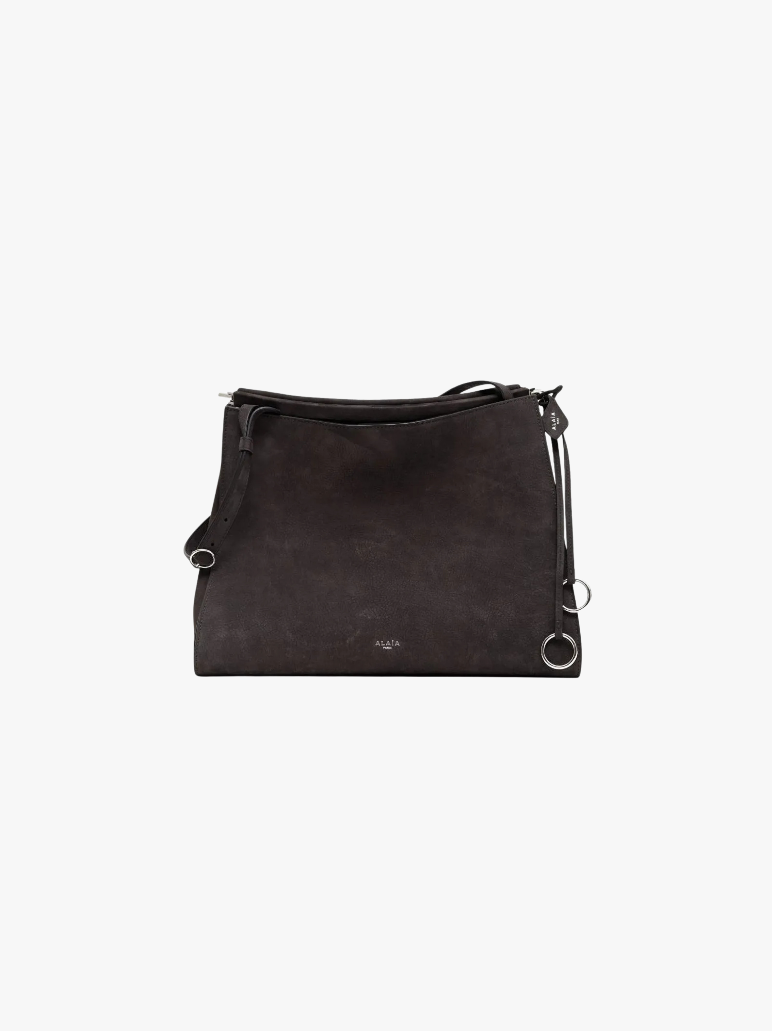 Alaïa Mittelgroße Le Click Tote Bag Anthrazit Grau Damen