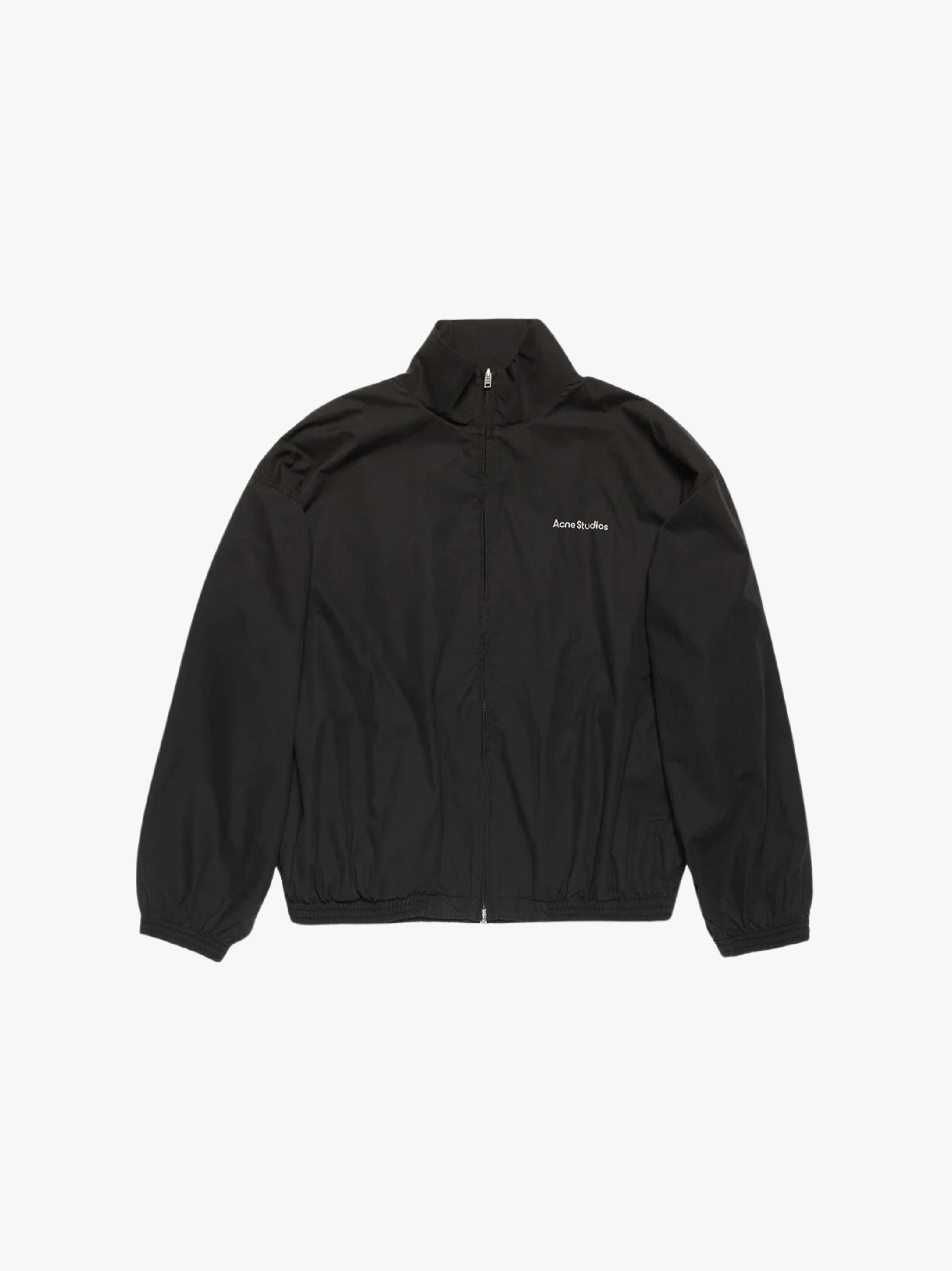 Acne Studios Logo Zipper Jacket Schwarz Herren