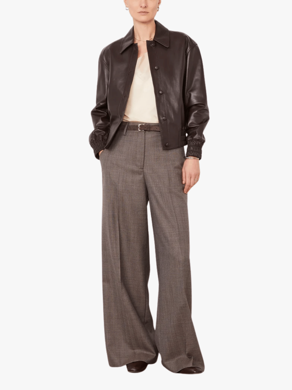 Officine Generale Maureen Bomberjacke Dunkelbraun Damen