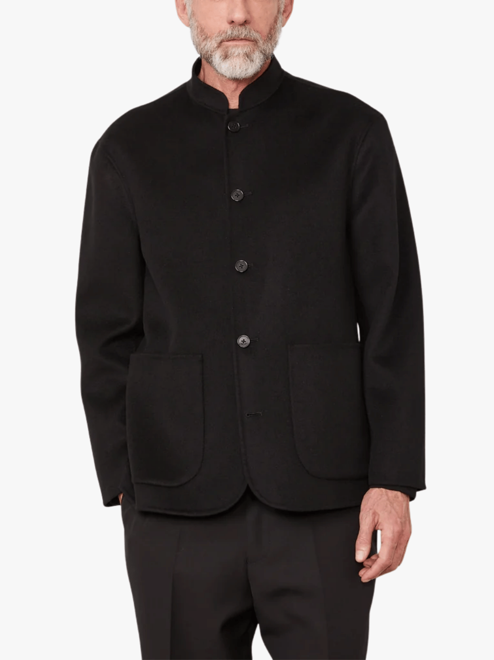 Officine Generale Overshirt Simao Schwarz Herren