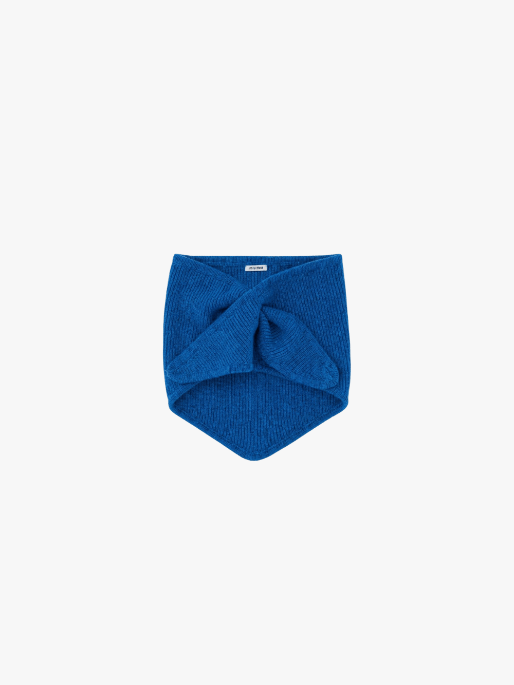 Miu Miu Schal aus Wolle und Kaschmir Blau Damen