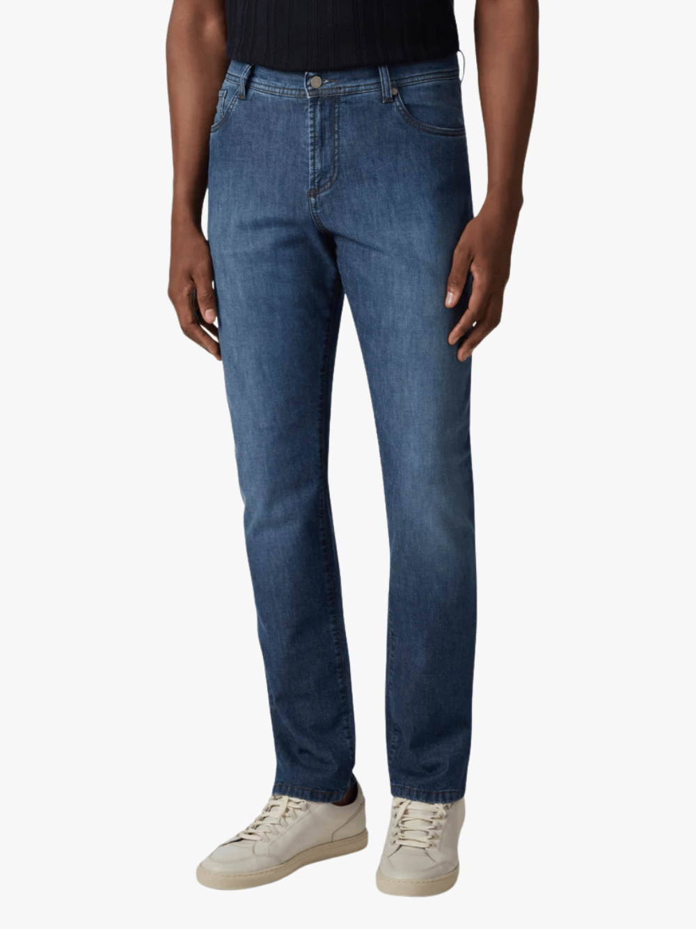 Brett Johnson 5-Pocket Denim Jeans Blue Mens