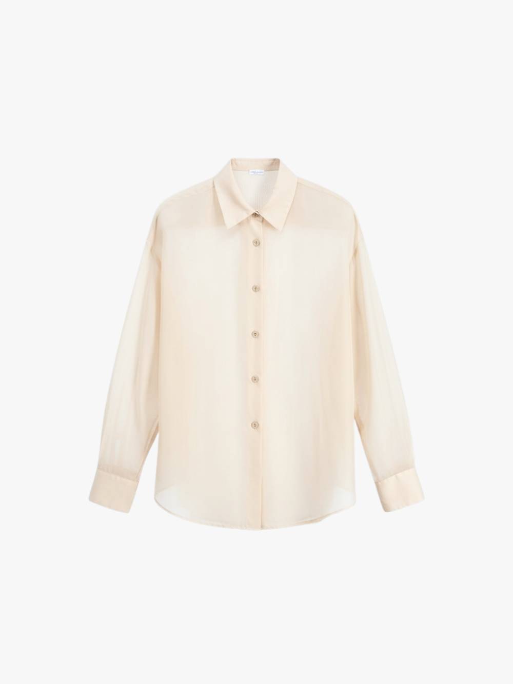 Roberto Collina Halbtransparentes Oversize Bluse Weiß Damen