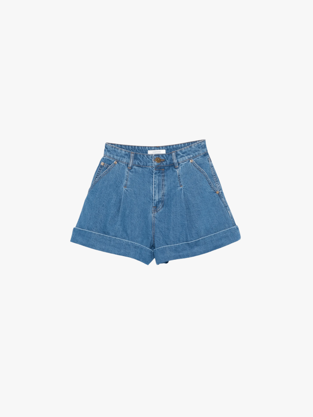 Zimmermann Shorts mit Falten Blau Damen