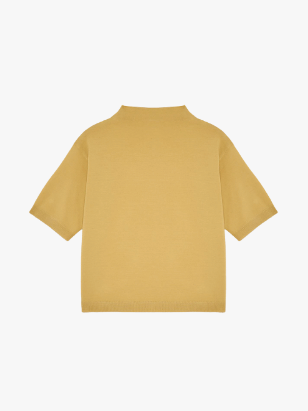 Jil Sander Mock Neck T-Shirt Gelb Damen