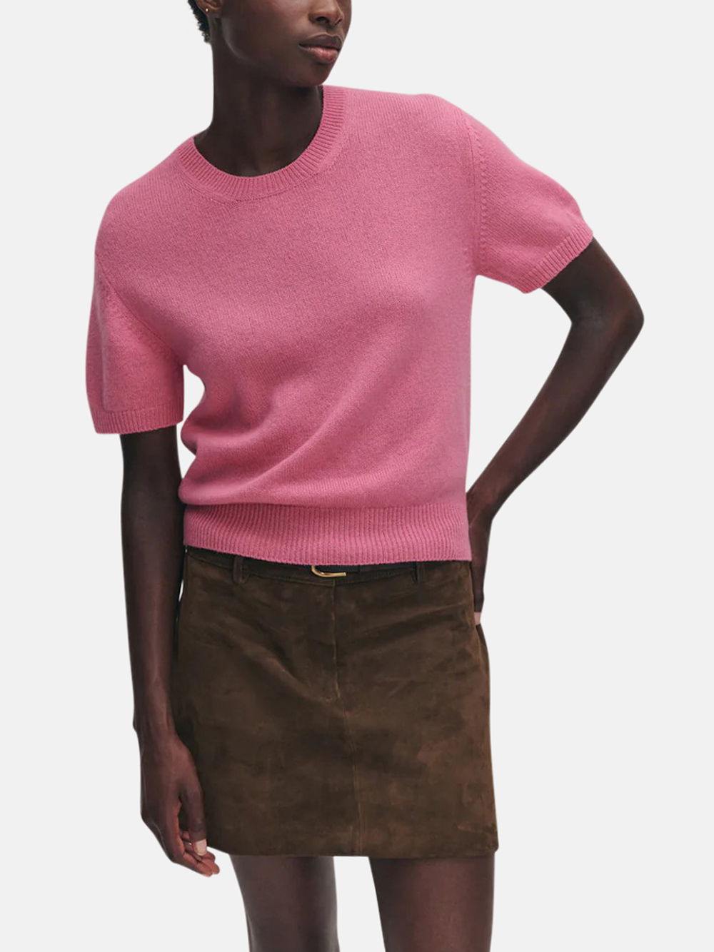 &Daughter Wicklow Geelong T-Shirt Pink Women &Daughter Wicklow Geelong T-Shirt Pink Women