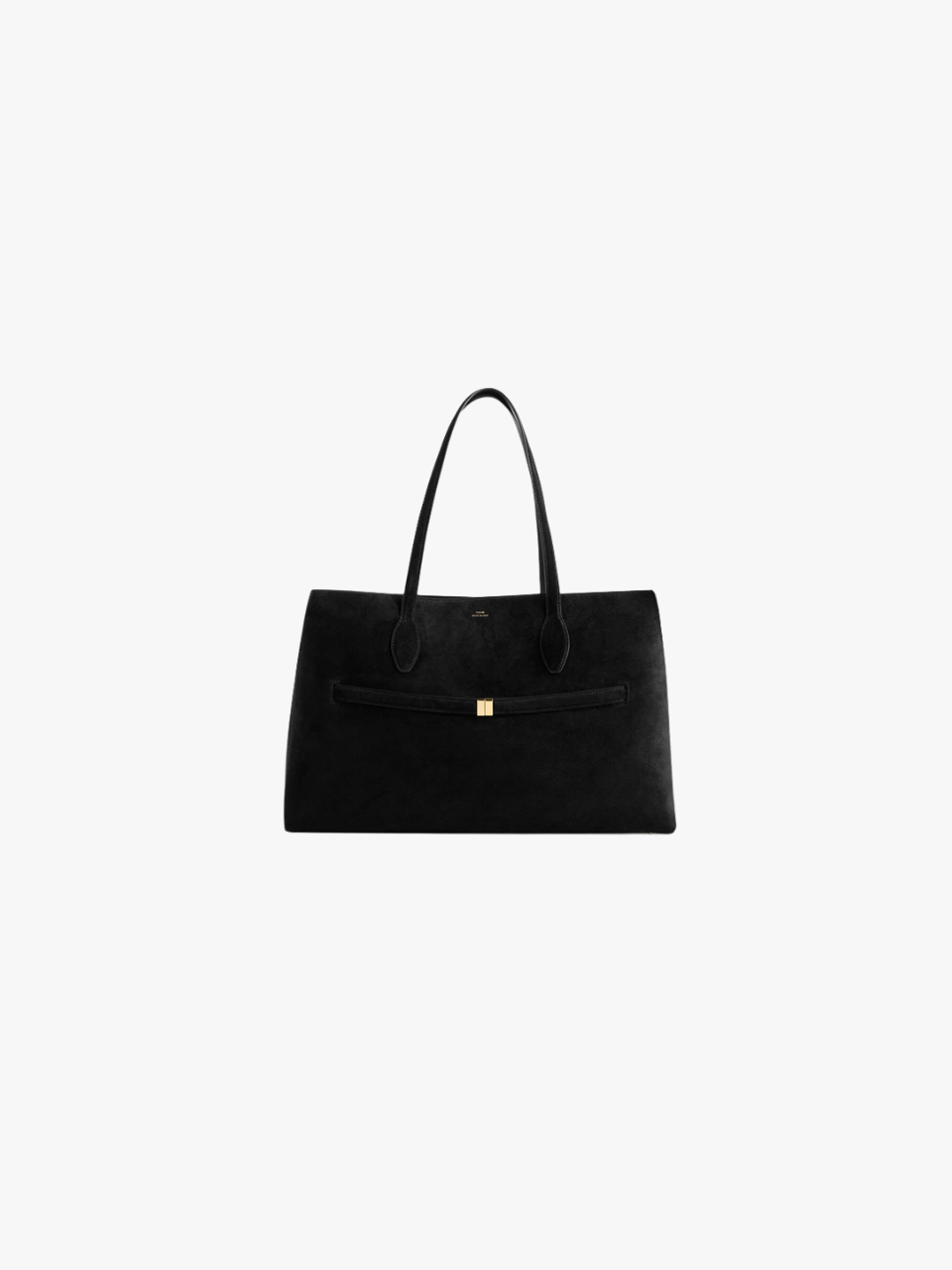 TOTEME Schultertasche aus Wildleder Schwarz Damen