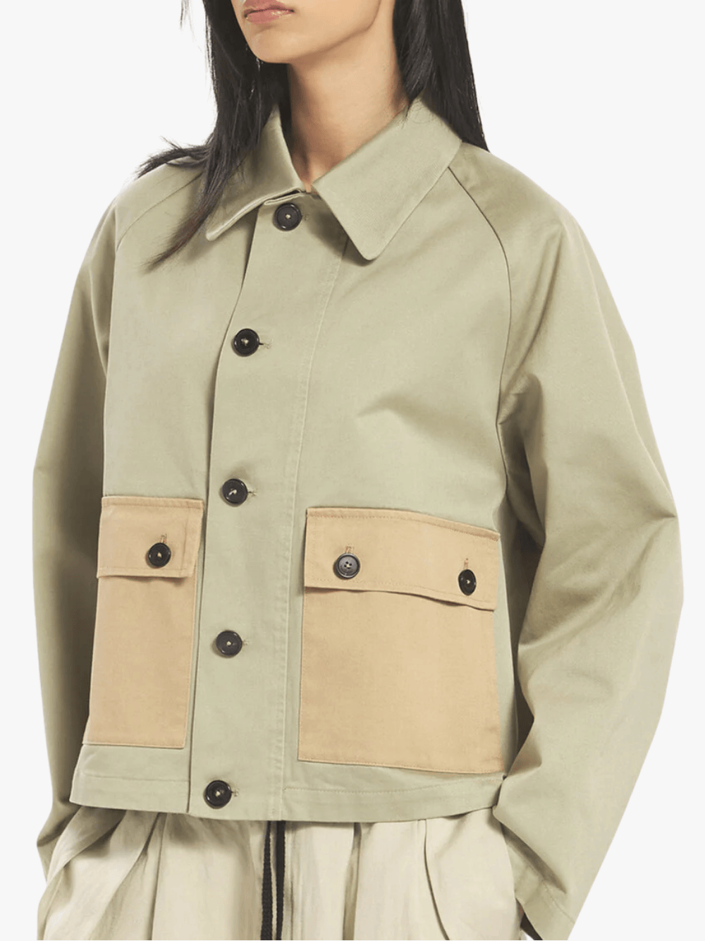 Barena Venezia Aria Patchwork Jacket, Cotton, Oversized, Women's