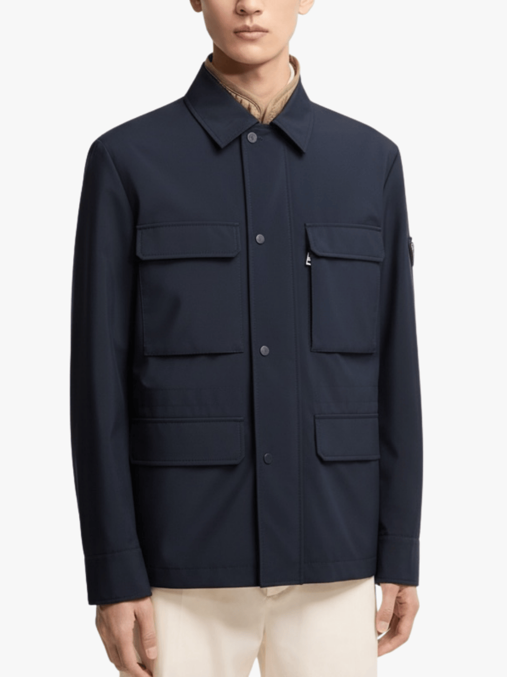 Moncler Exmoor 3‑in‑1 Daunen‑Feldjacke Navy Herrenjacke