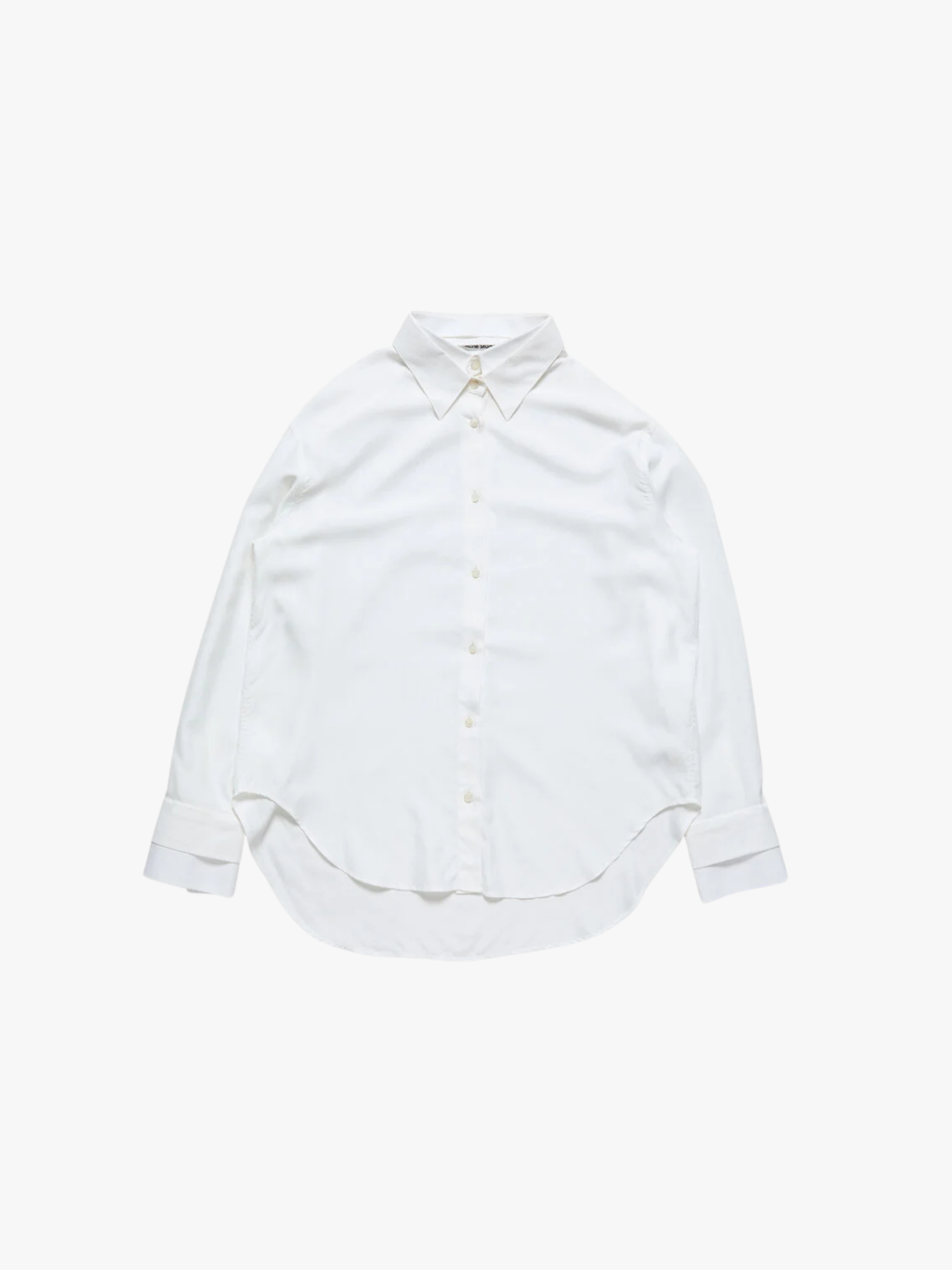 Acne Studios Layered Button-Up Weiß Bluse Damen
