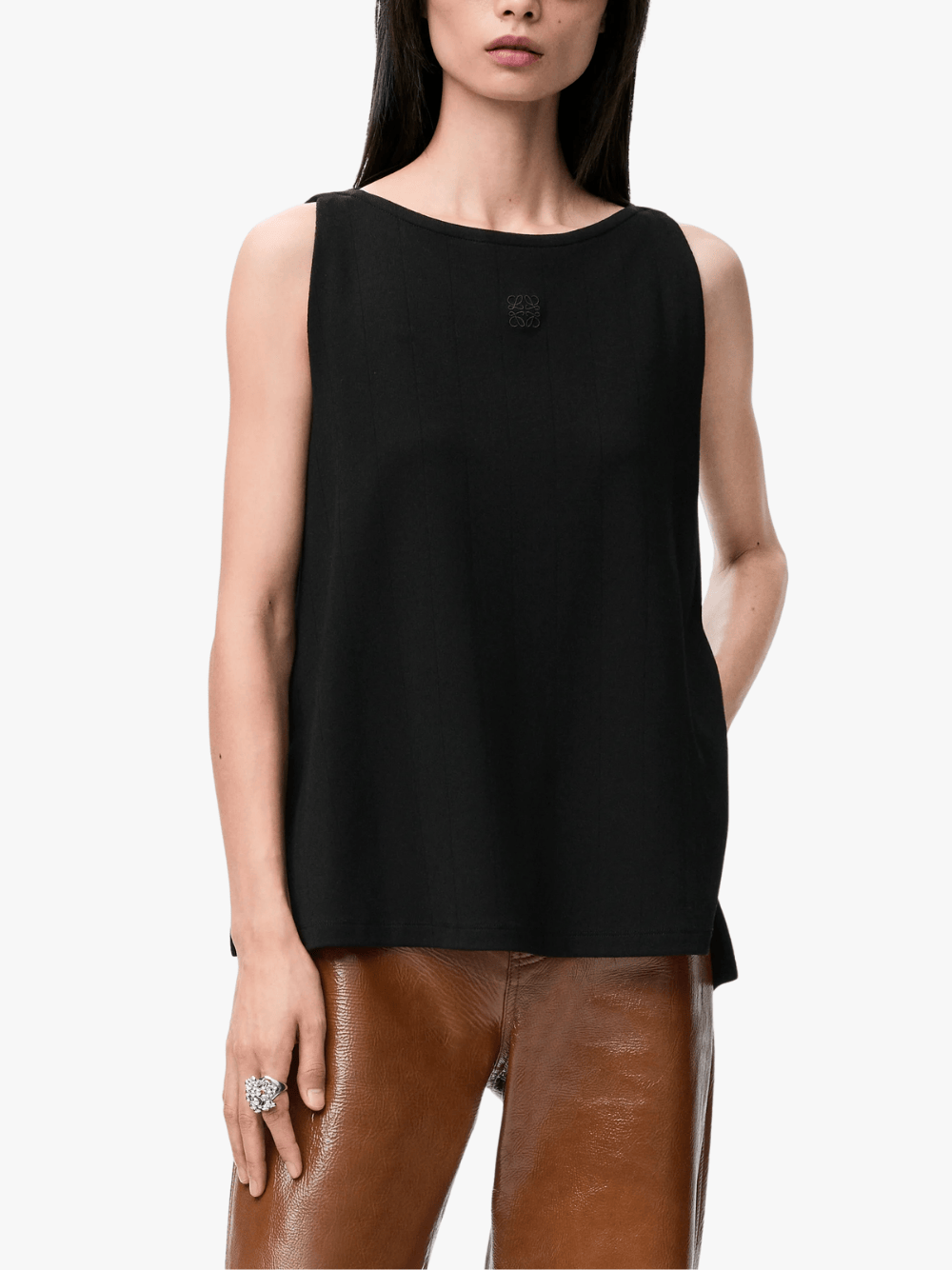 Loewe Anagram Top Schwarz Damen